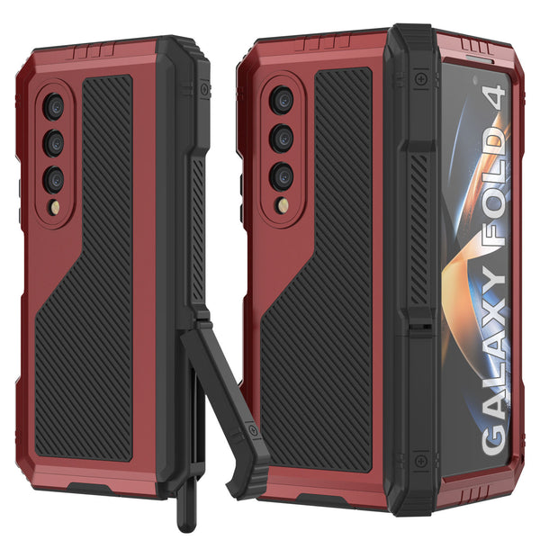 Galaxy Z Fold4 Metal Case, Heavy Duty Military Grade Armor