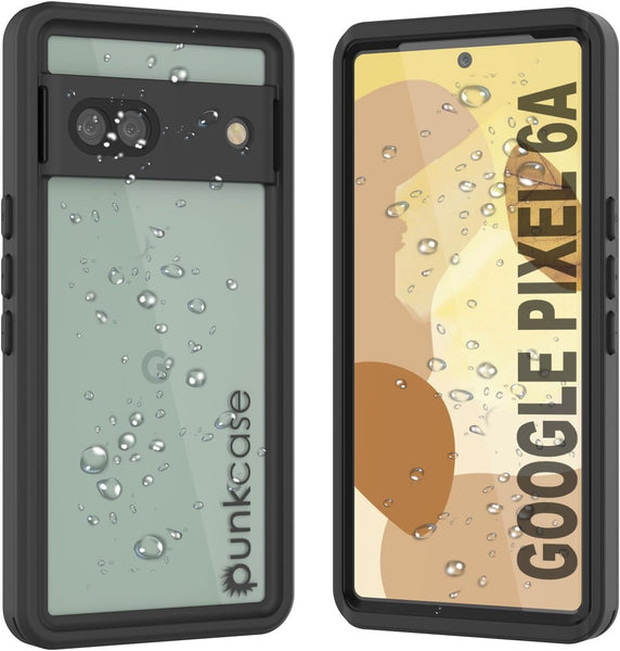 Google Pixel 6a Waterproof IP68 Case, Punkcase [Black] [Extreme