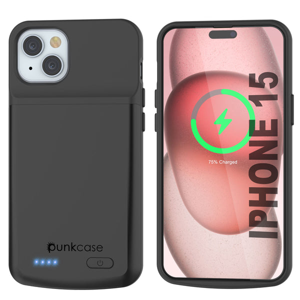 iPhone 15 Battery Case, PunkJuice 5000mAH Fast Charging Power Bank