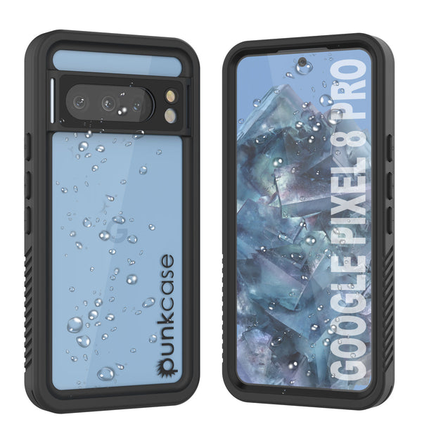 AICase Cover Per Google Pixel 8 Pro - Trasparente Con Protezione Schermo In Vetro Temperato - Antiurto E Ricarica Wireless