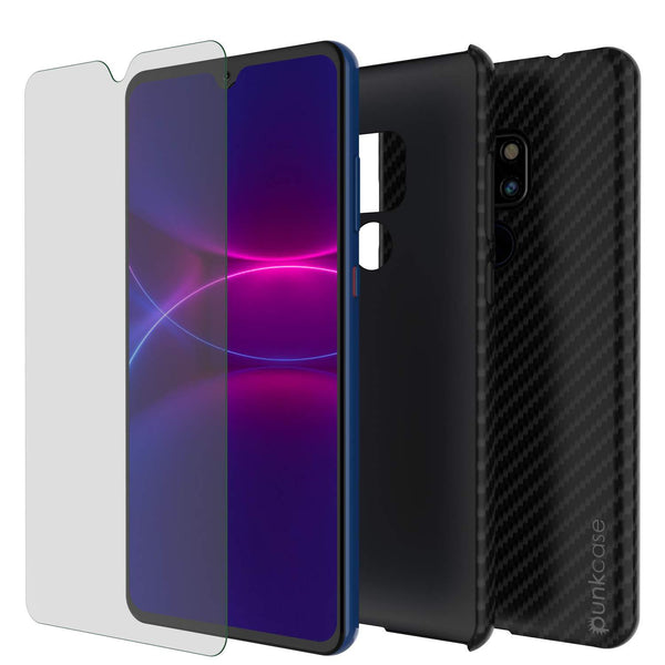 Huawei Mate 20 Pro Case, Punkcase CarbonShield, Heavy Duty [Black