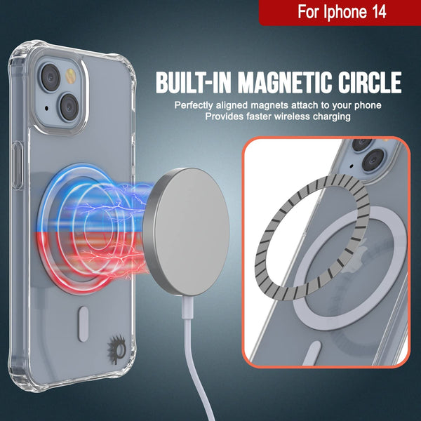 Punkcase iPhone 14 Magnetic Wireless Charging Case [ClearMag Series]   punkcase