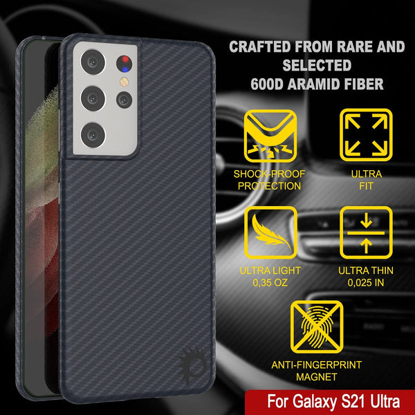 Samsung S21 Ultra Carbon Fiber Case Black Punkcase – punkcase