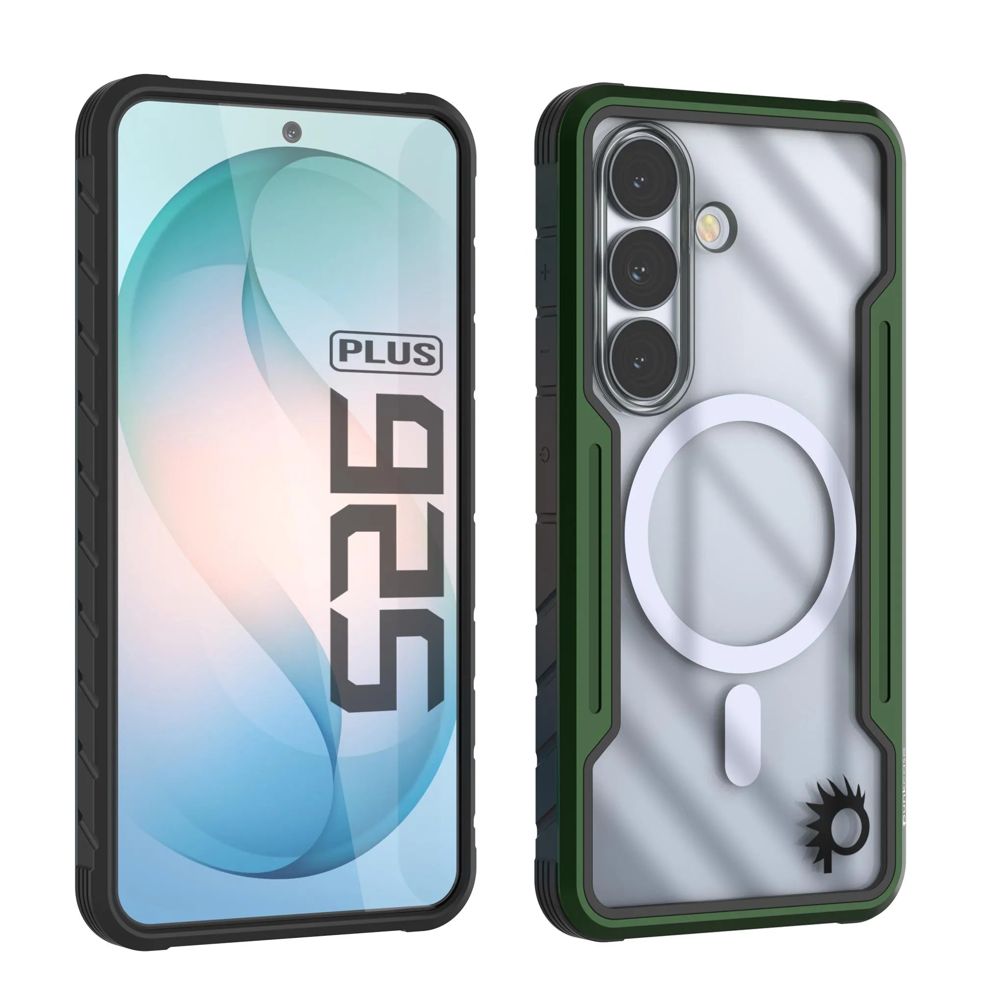 Punkcase S26+ Plus Armor Stealth Case Protective Military Grade Multilayer Cover [Dark Green]