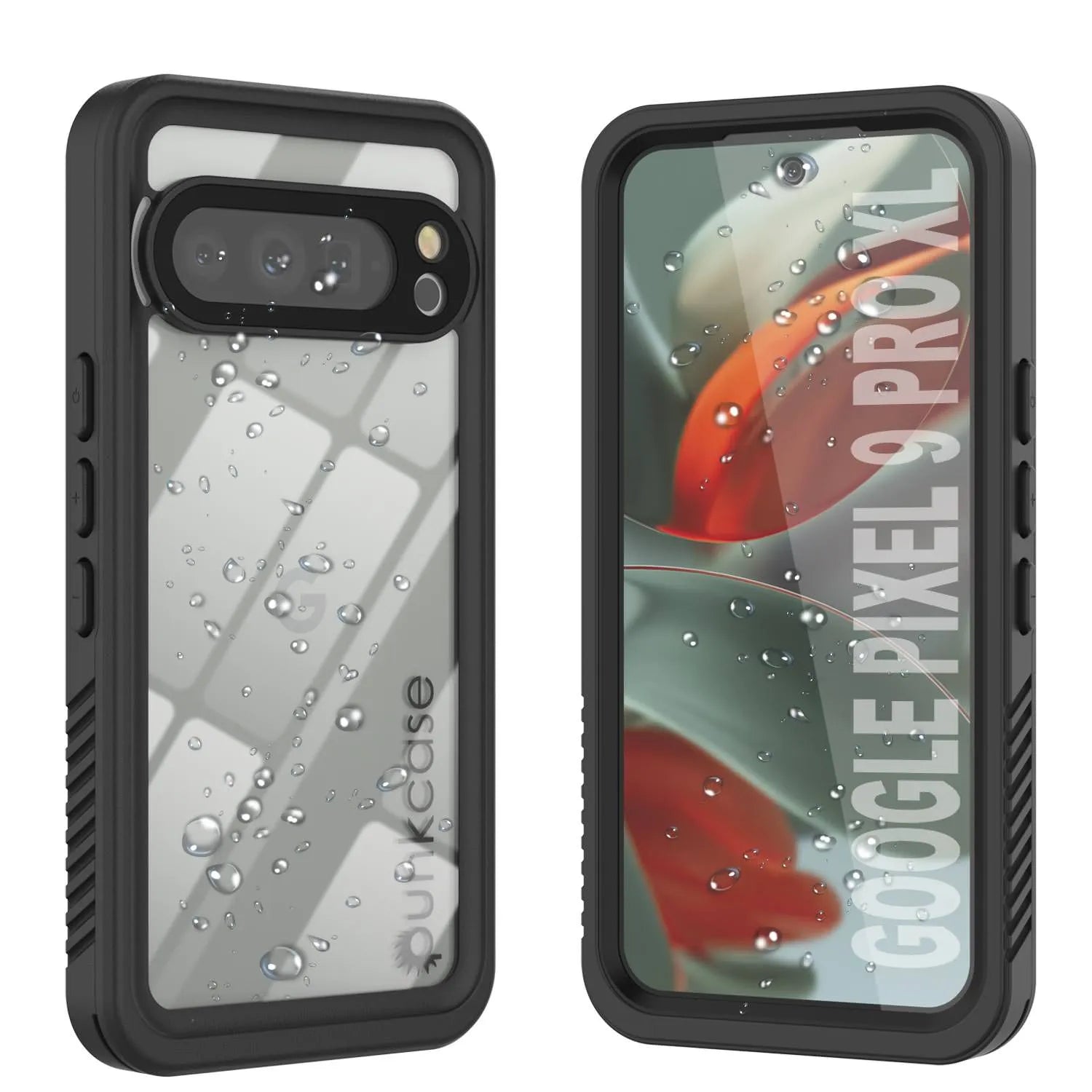 Google Pixel 9 Pro XL Waterproof Case, Punkcase [Extreme Series] Armor Cover W/ Built In Screen Protector [Black]