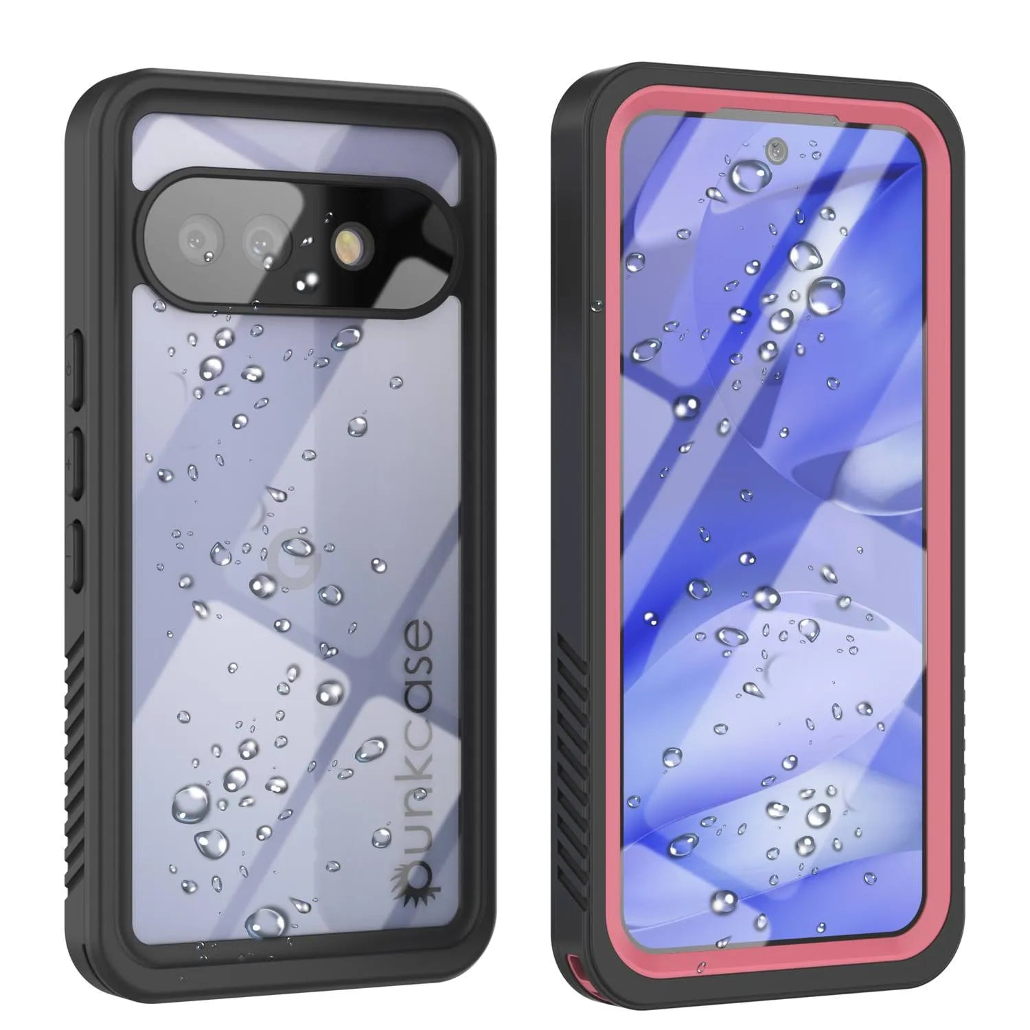 Google Pixel 9a Waterproof Case, Punkcase [Extreme Series] Armor Cover W/ Built In Screen Protector [Pink]