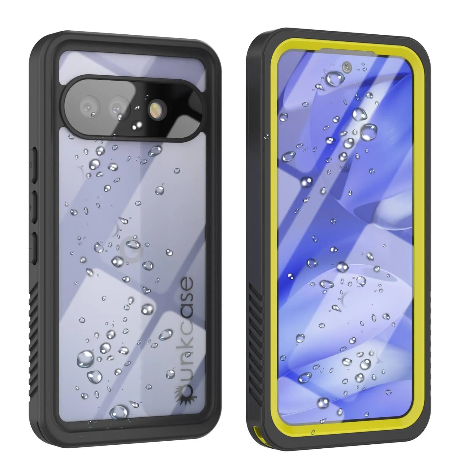Google Pixel 9a Waterproof Case, Punkcase [Extreme Series] Armor Cover W/ Built In Screen Protector [Yellow]