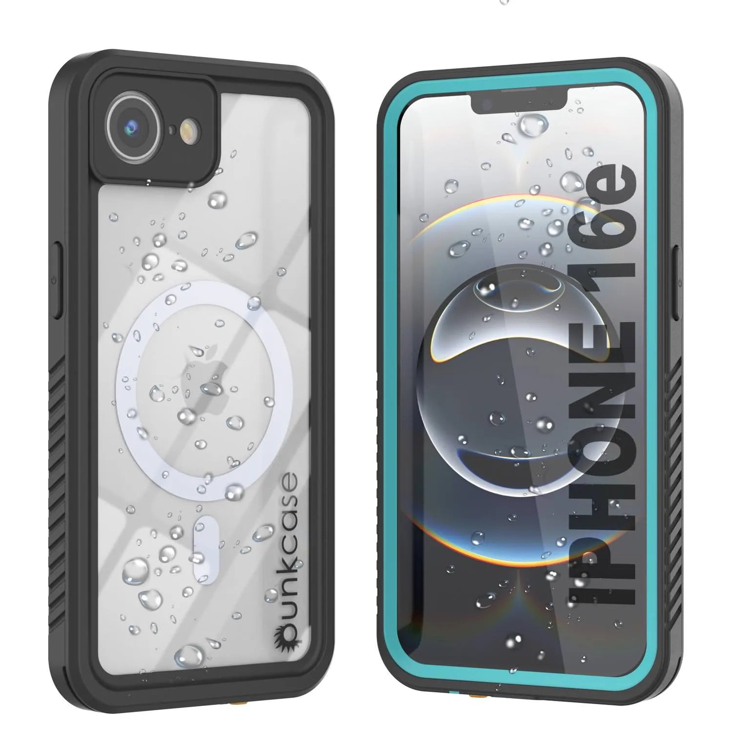 iPhone 16e  Waterproof Case, Punkcase [Extreme Mag Series] Armor Cover W/ Built In Screen Protector [Teal]