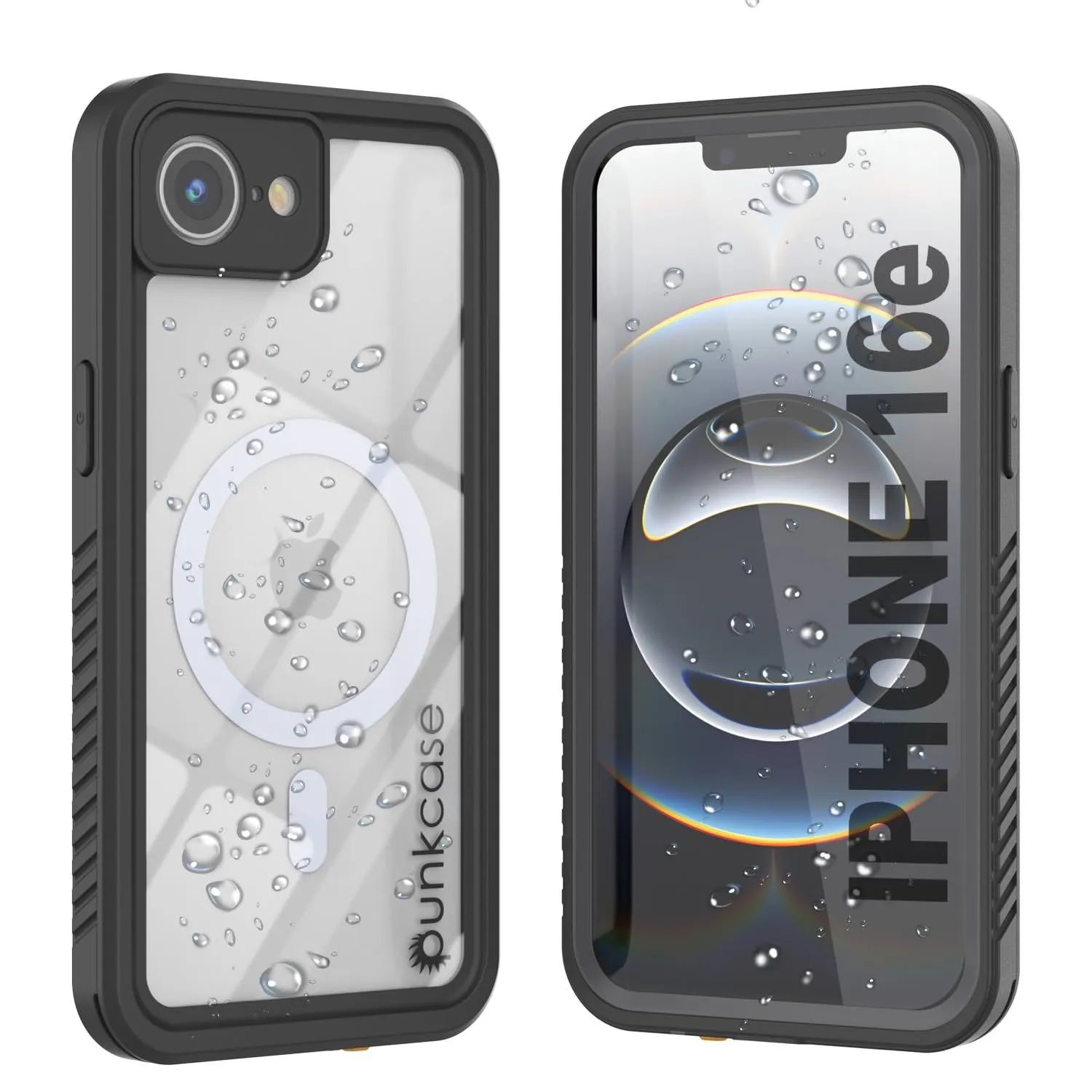 iPhone 16e  Waterproof Case, Punkcase [Extreme Mag Series] Armor Cover W/ Built In Screen Protector [Grey]
