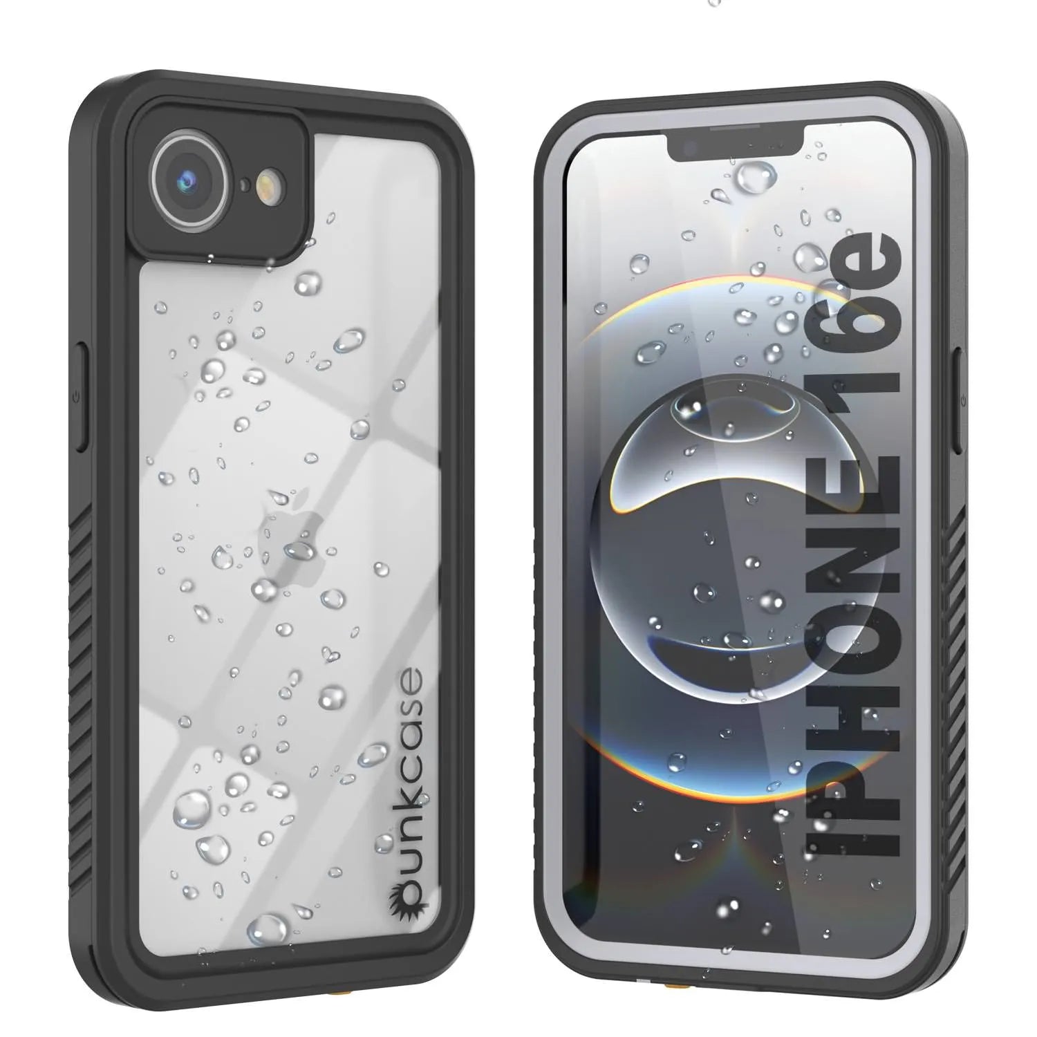 iPhone 16e Waterproof Case, Punkcase [Extreme Series] Armor Cover W/ Built In Screen Protector [White]