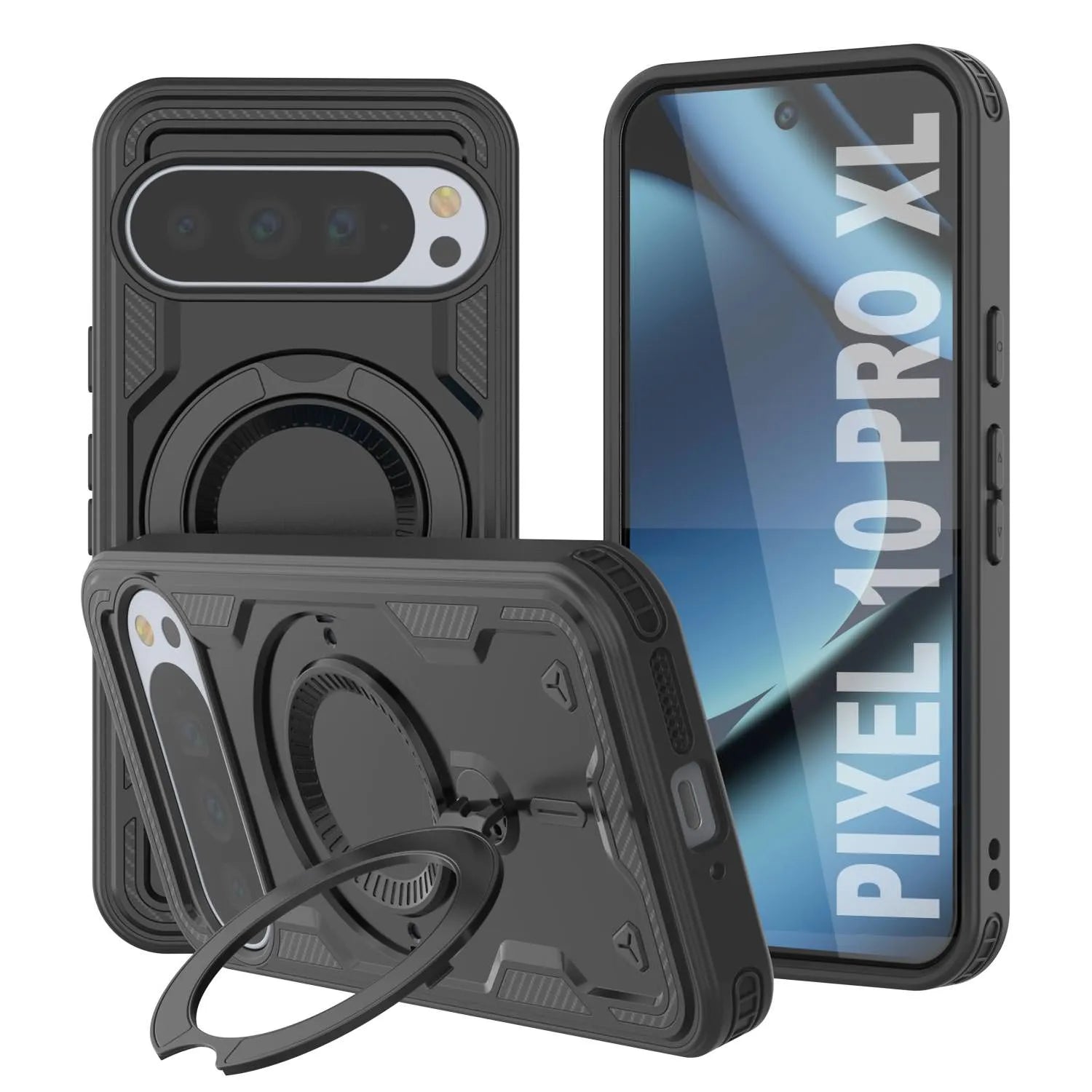 Google Pixel 10 Pro XL Case Magnetix 2.0 w/ Kickstand [Black]