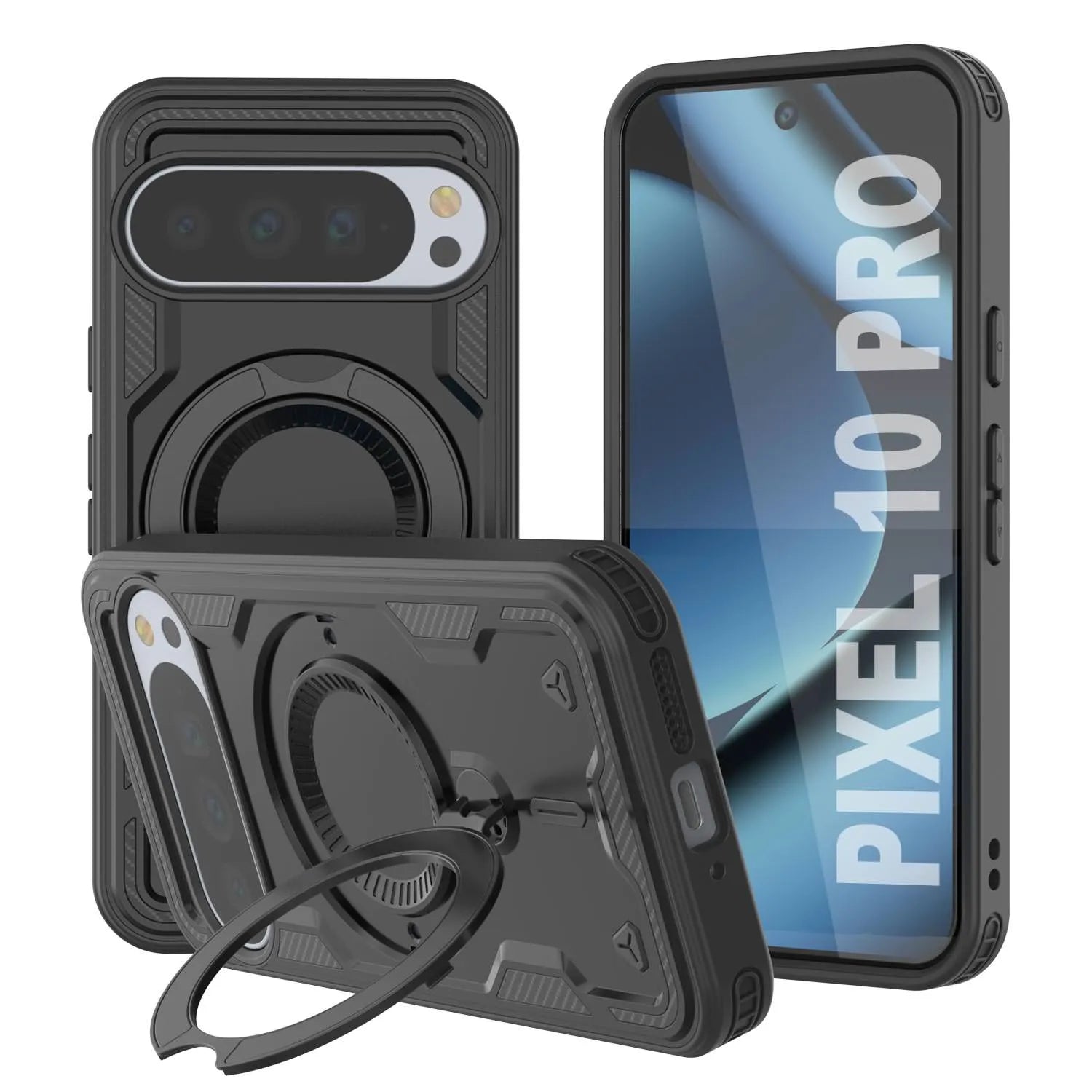 Google Pixel 10 Pro Case Magnetix 2.0 w/ Kickstand [Black]