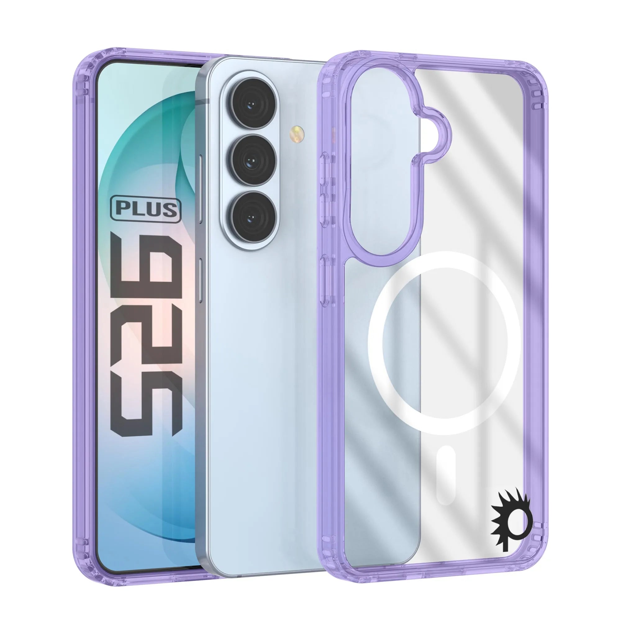 Galaxy S26 Plus Magnetic Wireless Charging Case [Clear Acrylic Series] [Non-Slip] For Galaxy S26 Plus [Purple]