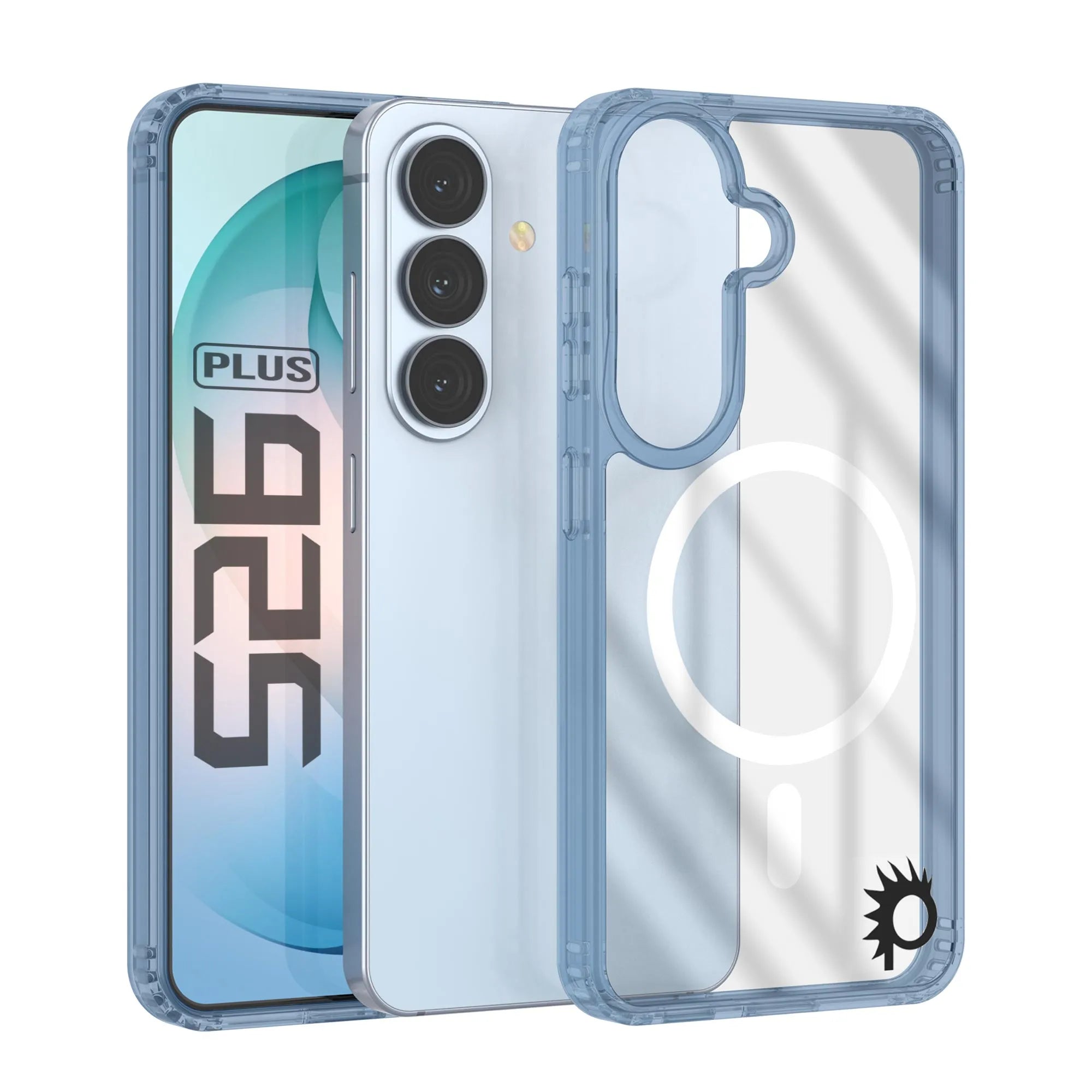 Galaxy S26 Plus Magnetic Wireless Charging Case [Clear Acrylic Series] [Non-Slip] For Galaxy S26 Plus [Navy]