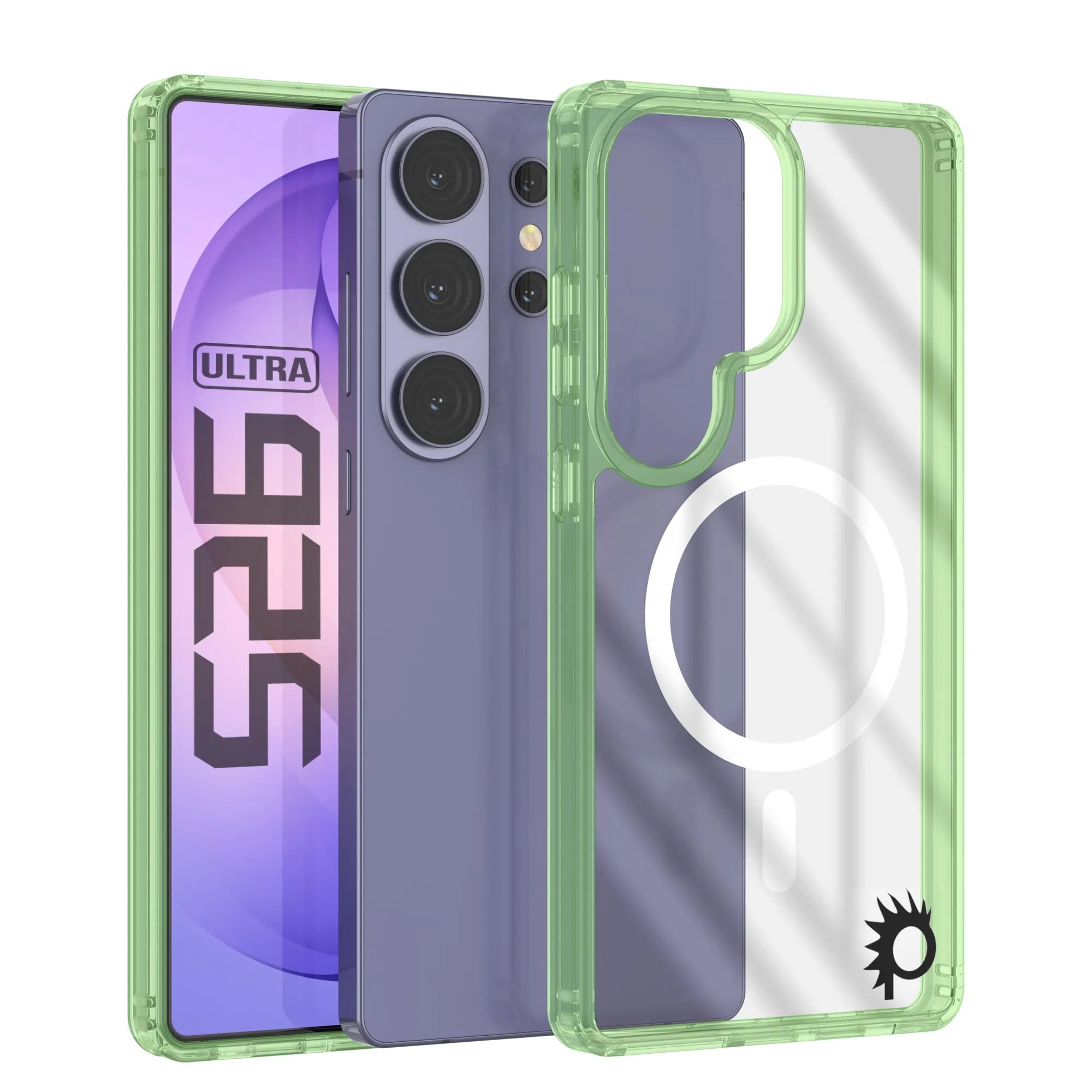 Galaxy S26 Ultra Magnetic Wireless Charging Case [Clear Acrylic Series] [Non-Slip] For Galaxy S26 Ultra [Green]