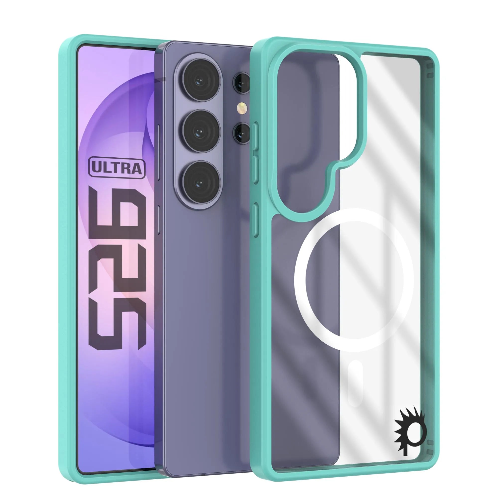 Galaxy S26 Ultra Magnetic Wireless Charging Case [Clear Acrylic Series] [Non-Slip] For Galaxy S26 Ultra [Teal]