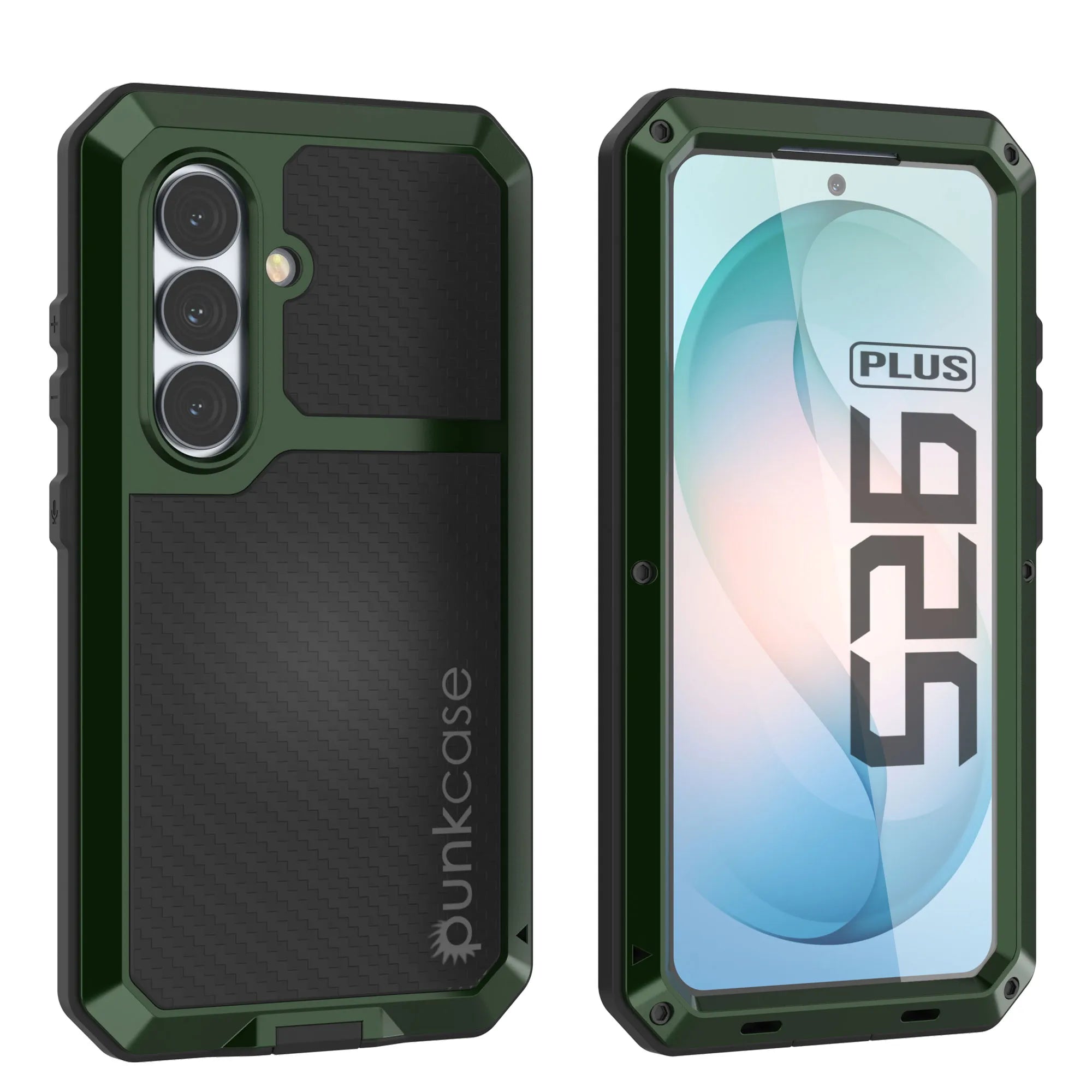 Galaxy S26 Plus Metal Case, Heavy Duty Military Grade Armor Cover [shock proof] Full Body Hard [Dark Green]
