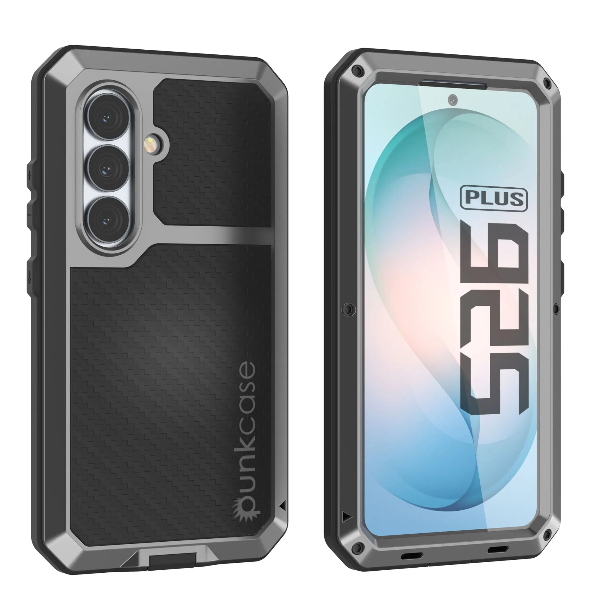 Galaxy S26 Plus Metal Case, Heavy Duty Military Grade Armor Cover [shock proof] Full Body Hard [Silver]