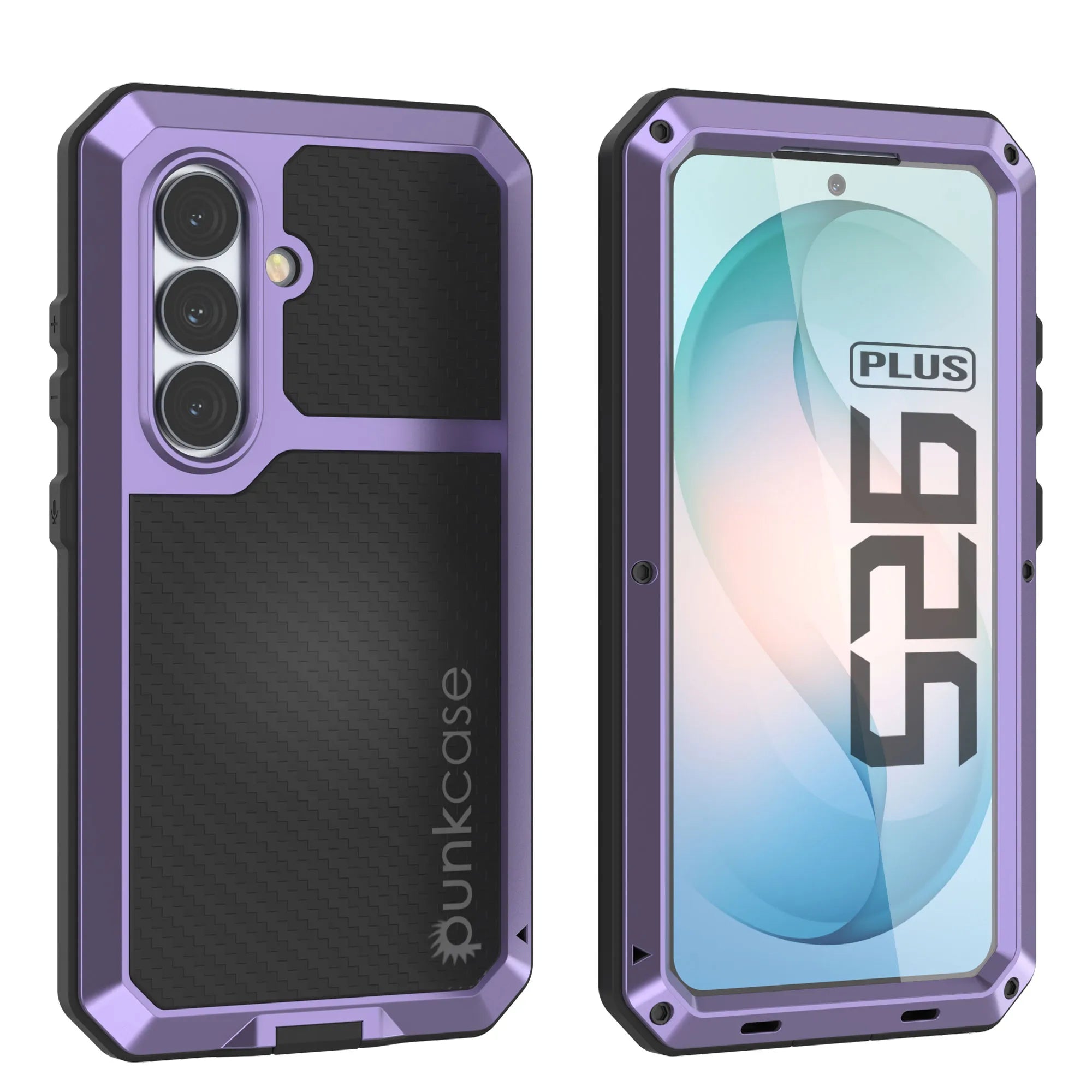 Galaxy S26 Plus Metal Case, Heavy Duty Military Grade Armor Cover [shock proof] Full Body Hard [Purple]
