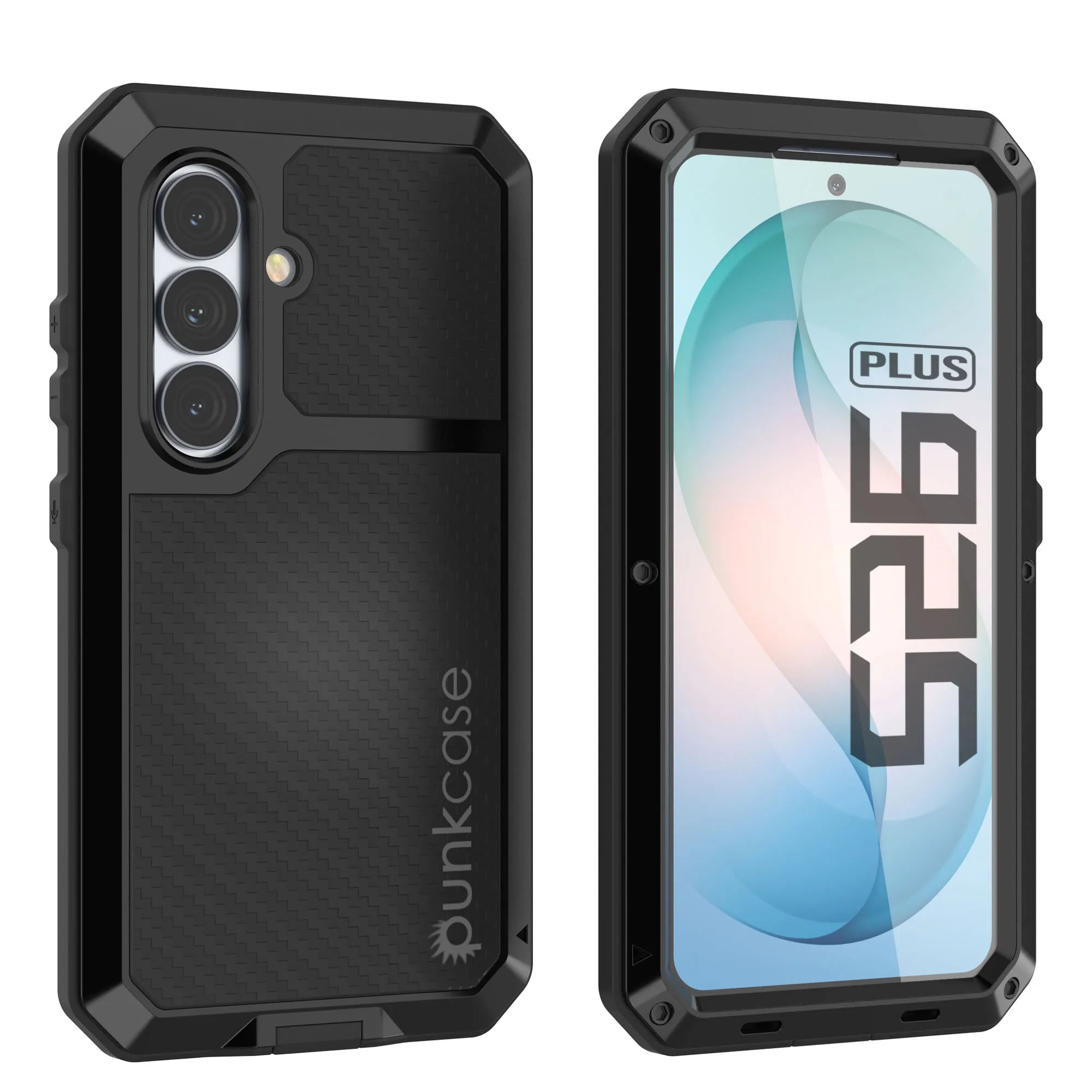 Galaxy S26 Plus Metal Case, Heavy Duty Military Grade Armor Cover [shock proof] Full Body Hard [Black]