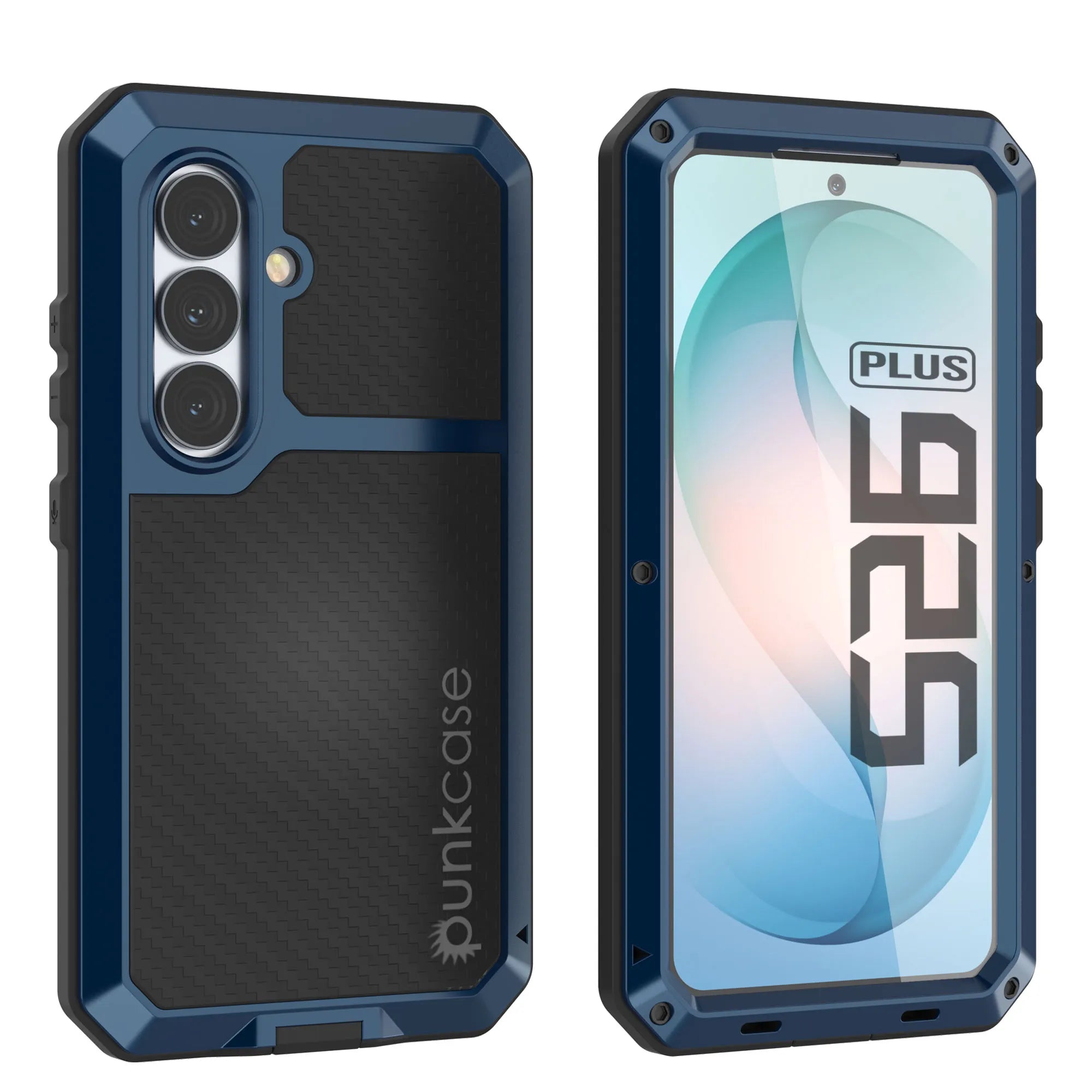 Galaxy S26 Plus Metal Case, Heavy Duty Military Grade Armor Cover [shock proof] Full Body Hard [Blue]