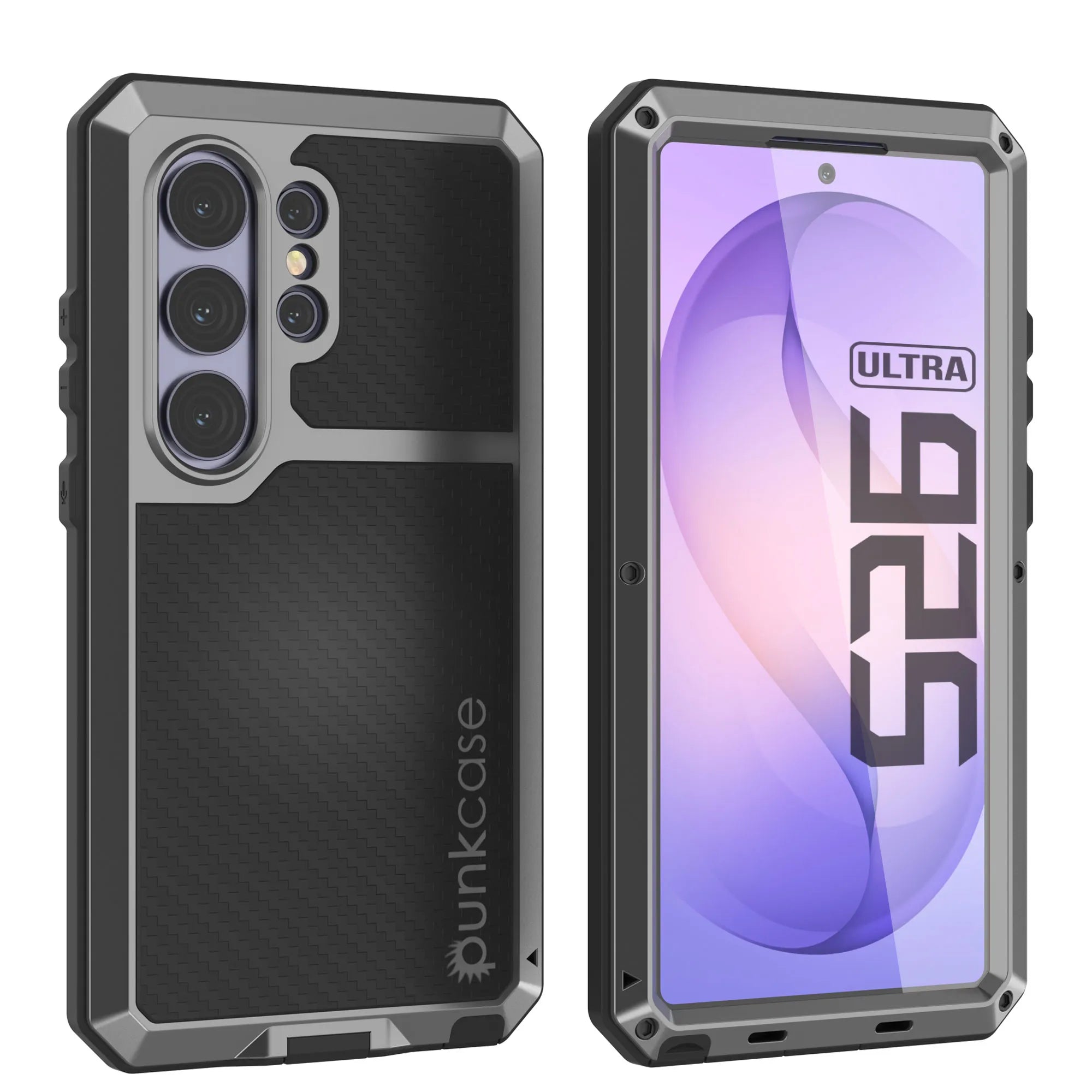 Galaxy S26 Ultra Metal Case, Heavy Duty Military Grade Armor Cover [shock proof] Full Body Hard [Silver]