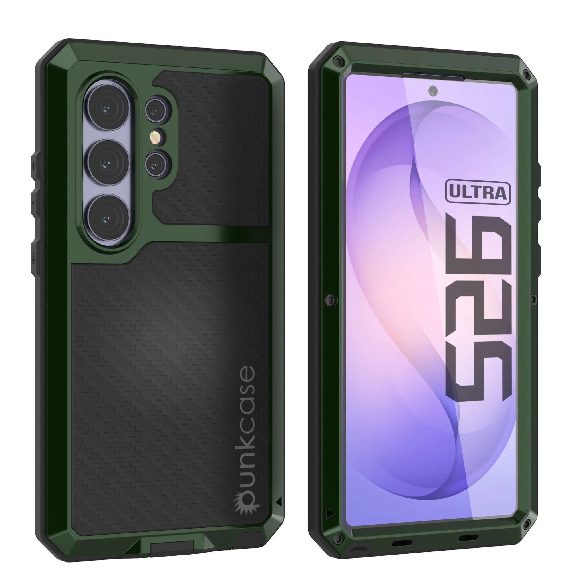 Galaxy S26 Ultra Metal Case, Heavy Duty Military Grade Armor Cover [shock proof] Full Body Hard [Dark Green]