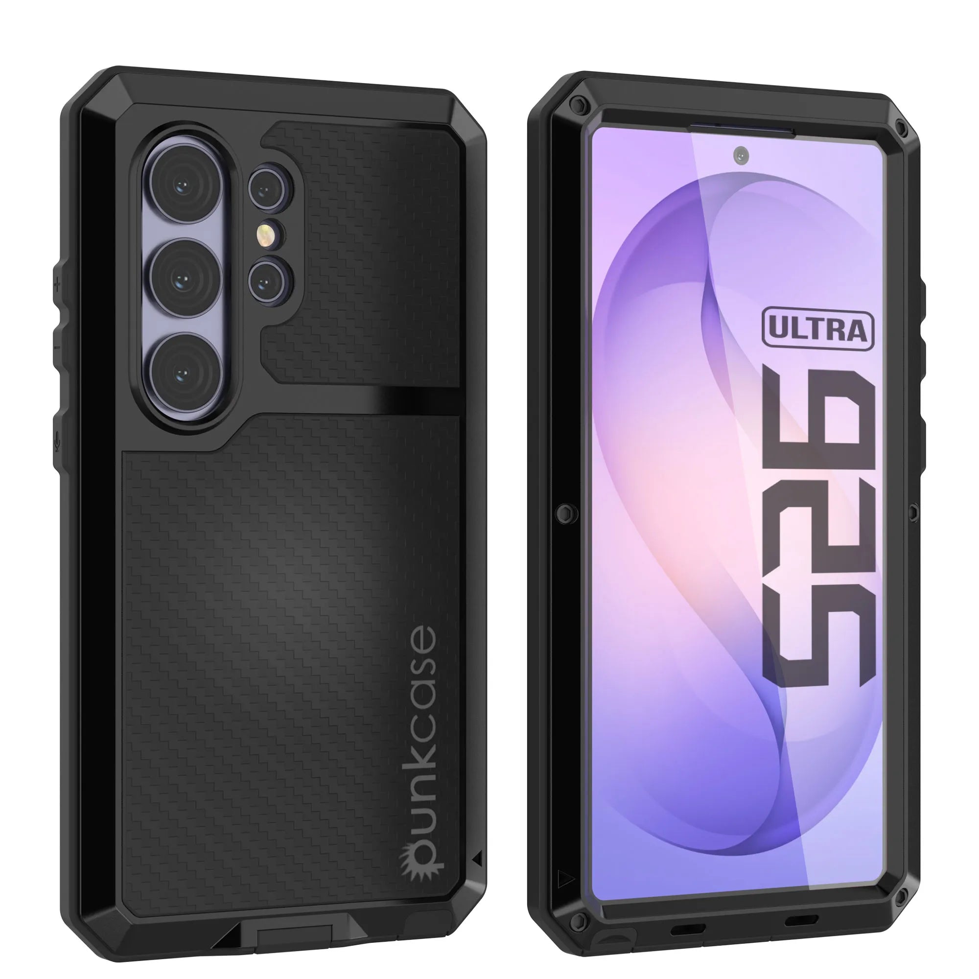 Galaxy S26 Ultra Metal Case, Heavy Duty Military Grade Armor Cover [shock proof] Full Body Hard [Black]