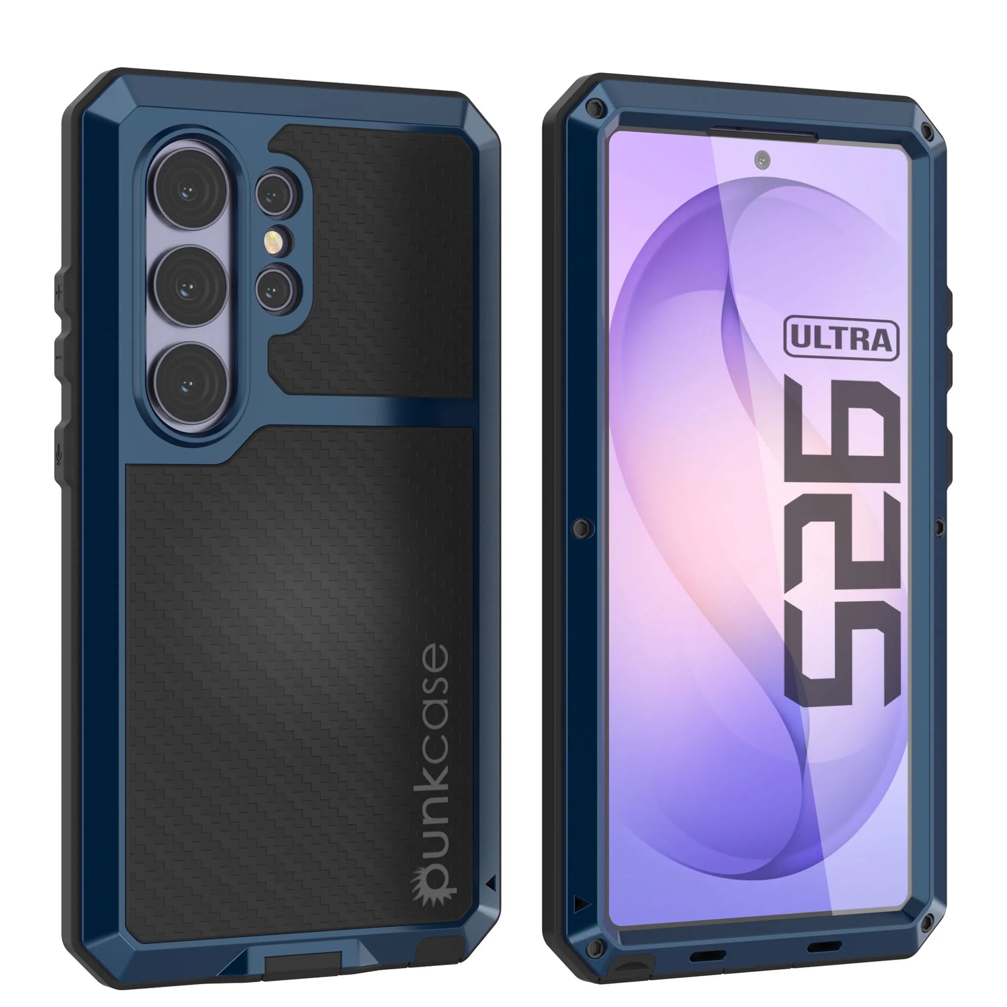 Galaxy S26 Ultra Metal Case, Heavy Duty Military Grade Armor Cover [shock proof] Full Body Hard [Blue]