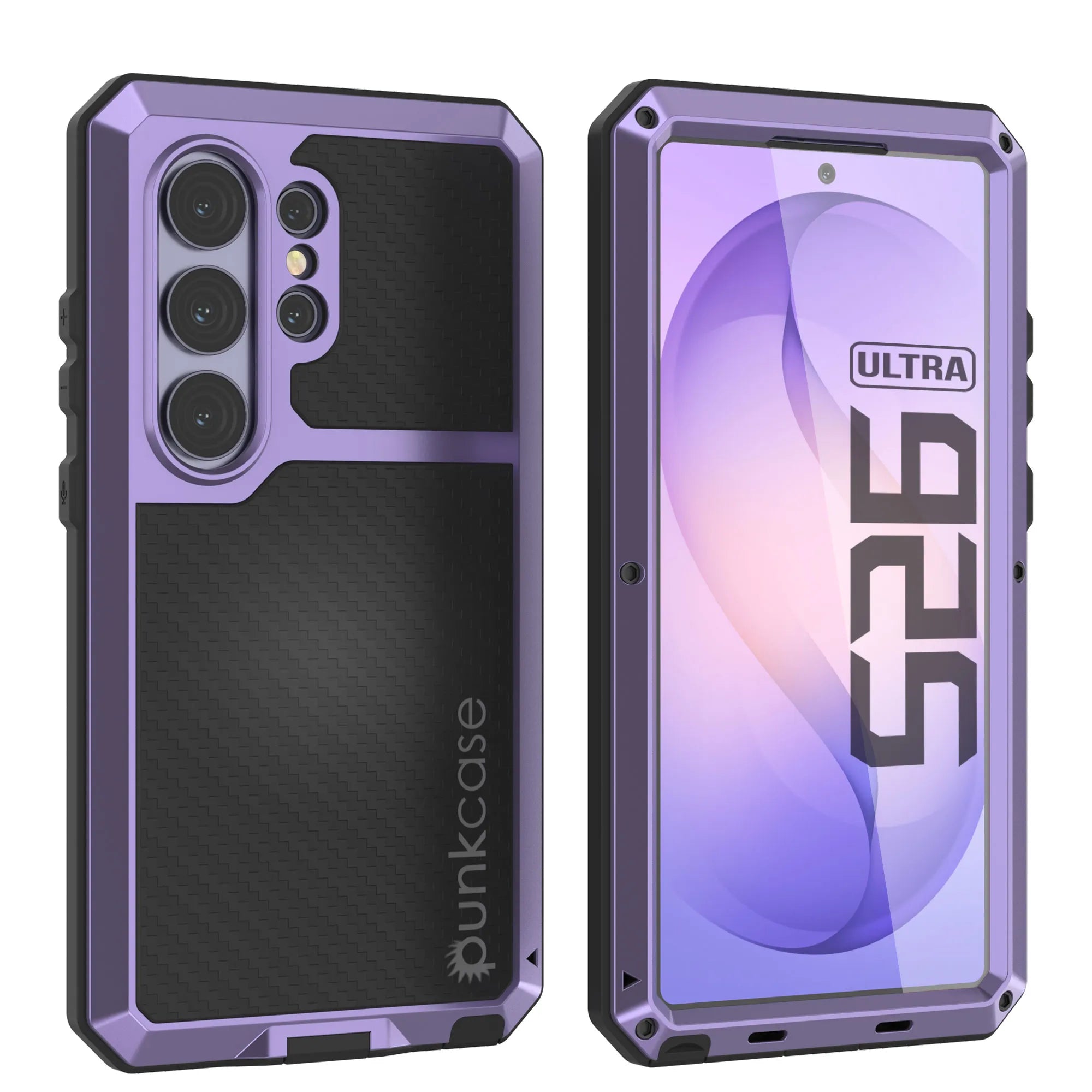Galaxy S26 Ultra Metal Case, Heavy Duty Military Grade Armor Cover [shock proof] Full Body Hard [Purple]