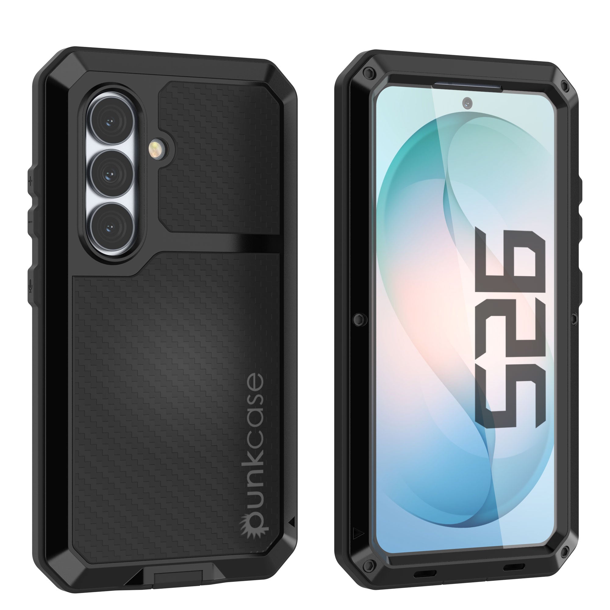 Galaxy S26 Metal Case, Heavy Duty Military Grade Armor Cover [shock proof] Full Body Hard [Black]