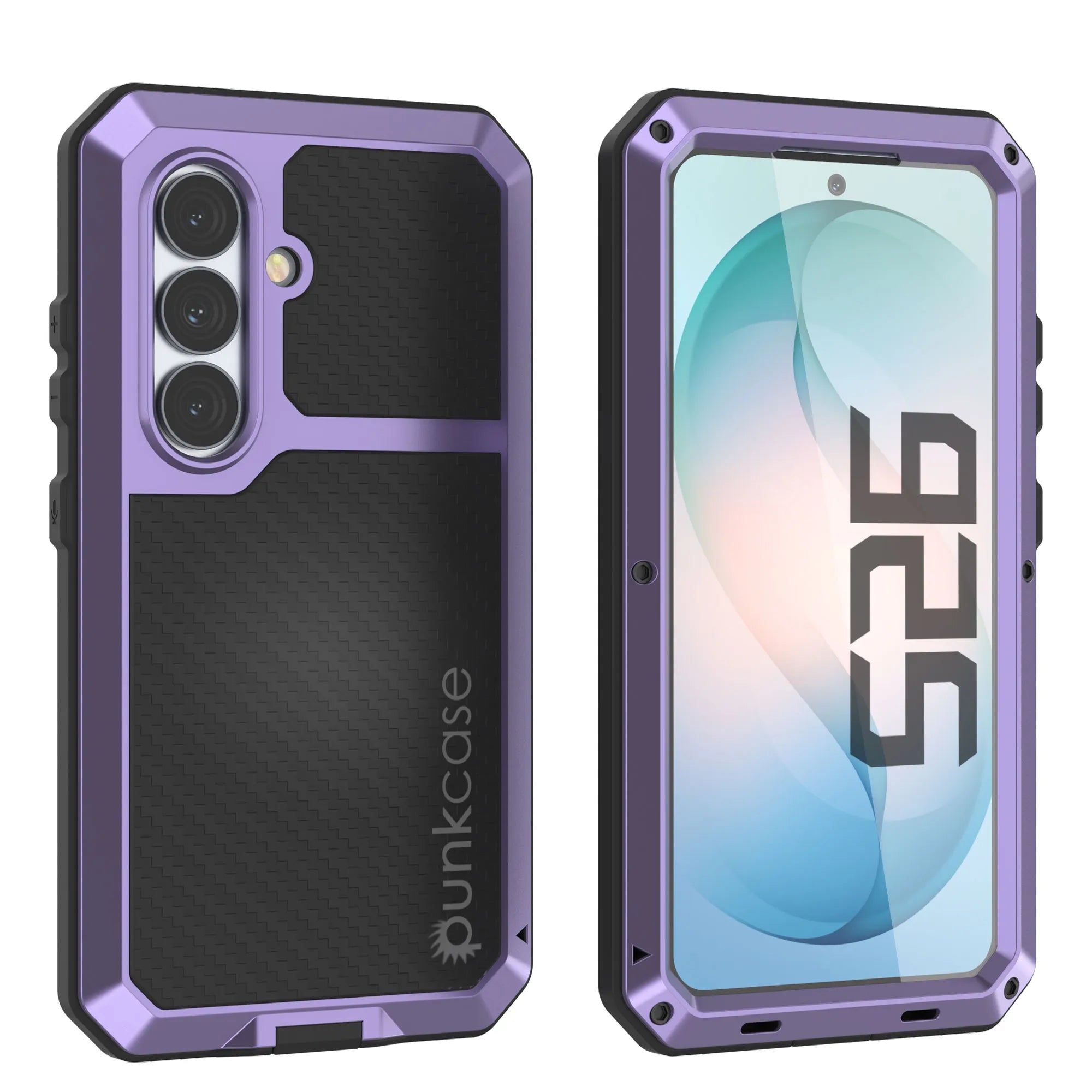 Galaxy S26 Metal Case, Heavy Duty Military Grade Armor Cover [shock proof] Full Body Hard [Purple]