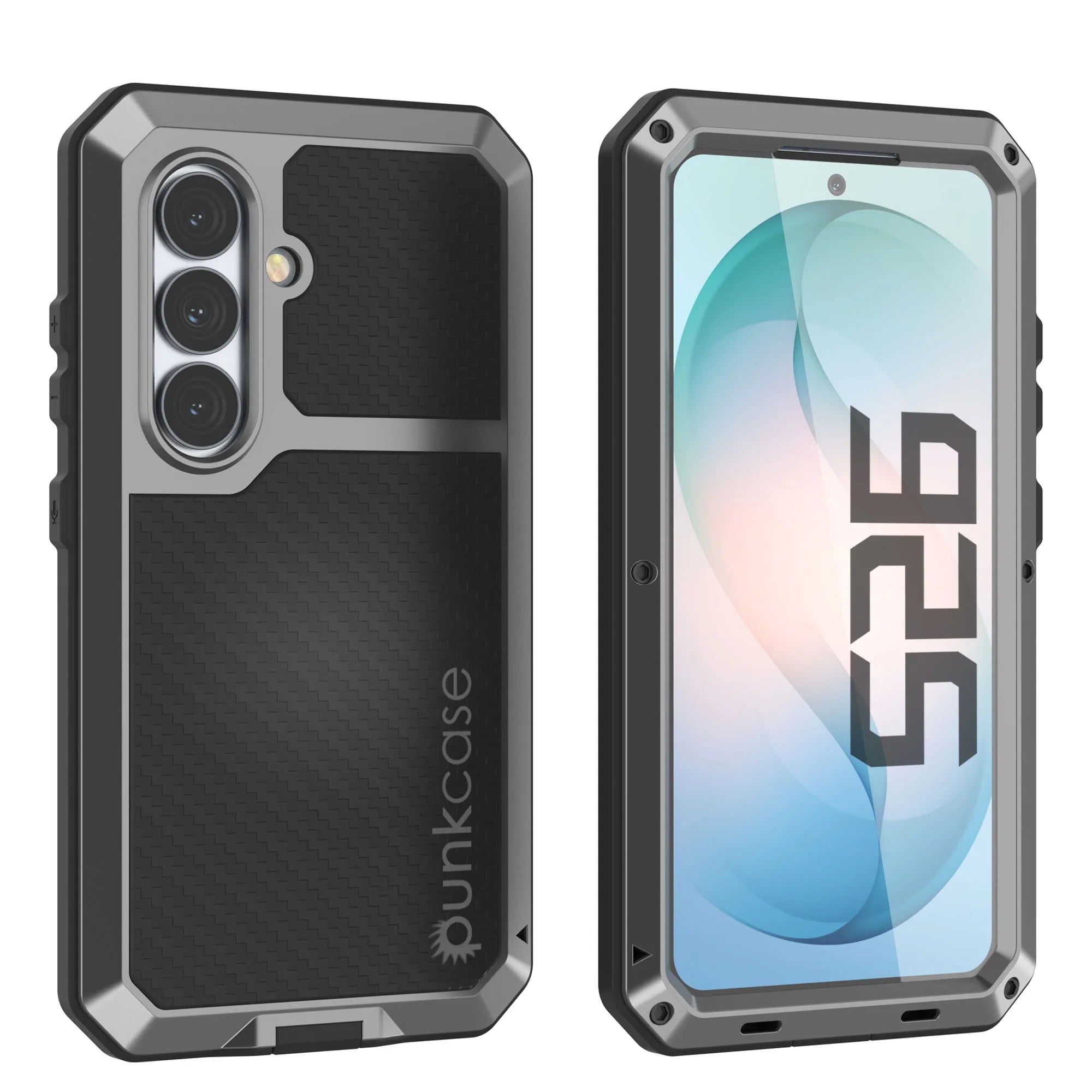 Galaxy S26 Metal Case, Heavy Duty Military Grade Armor Cover [shock proof] Full Body Hard [Silver]