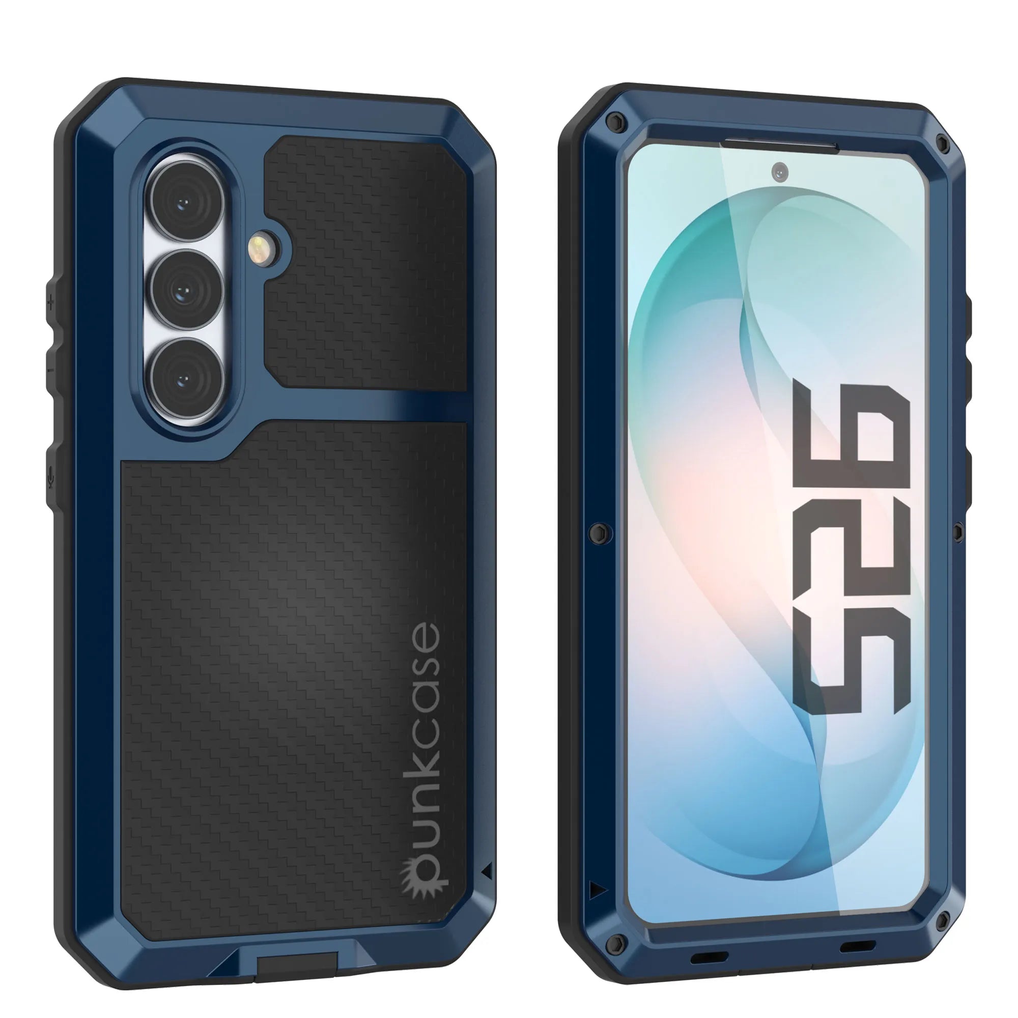Galaxy S26 Metal Case, Heavy Duty Military Grade Armor Cover [shock proof] Full Body Hard [Blue]