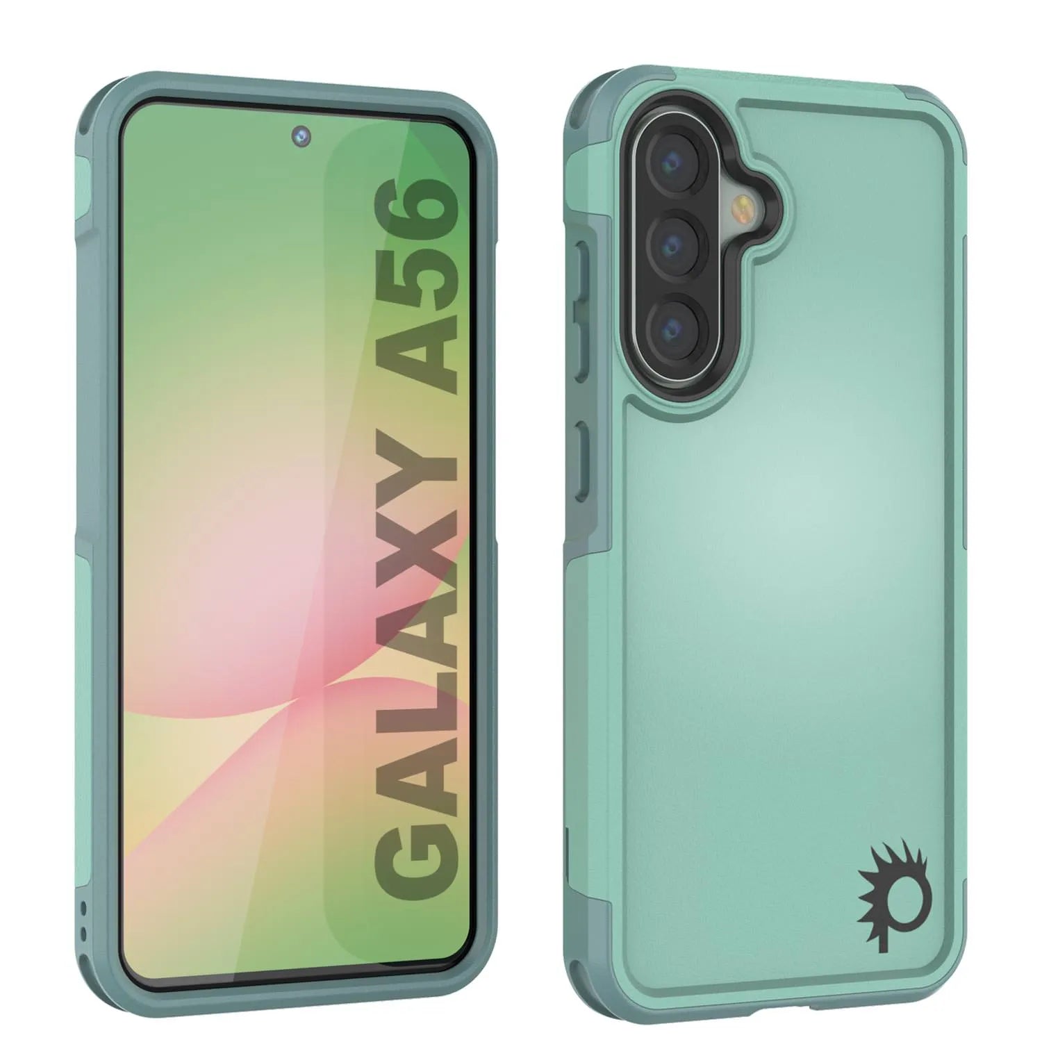 PunkCase Galaxy A56 Case, [Spartan 2.0 Series] Clear Rugged Heavy Duty Cover [Teal]