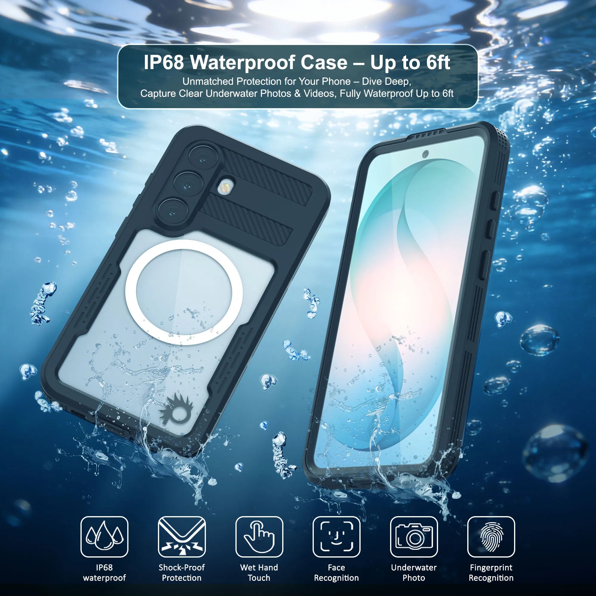 Galaxy S26 Waterproof Case [Alpine 2.0 Series] [Slim Fit] [IP68 Certified] [Shockproof] [Black]