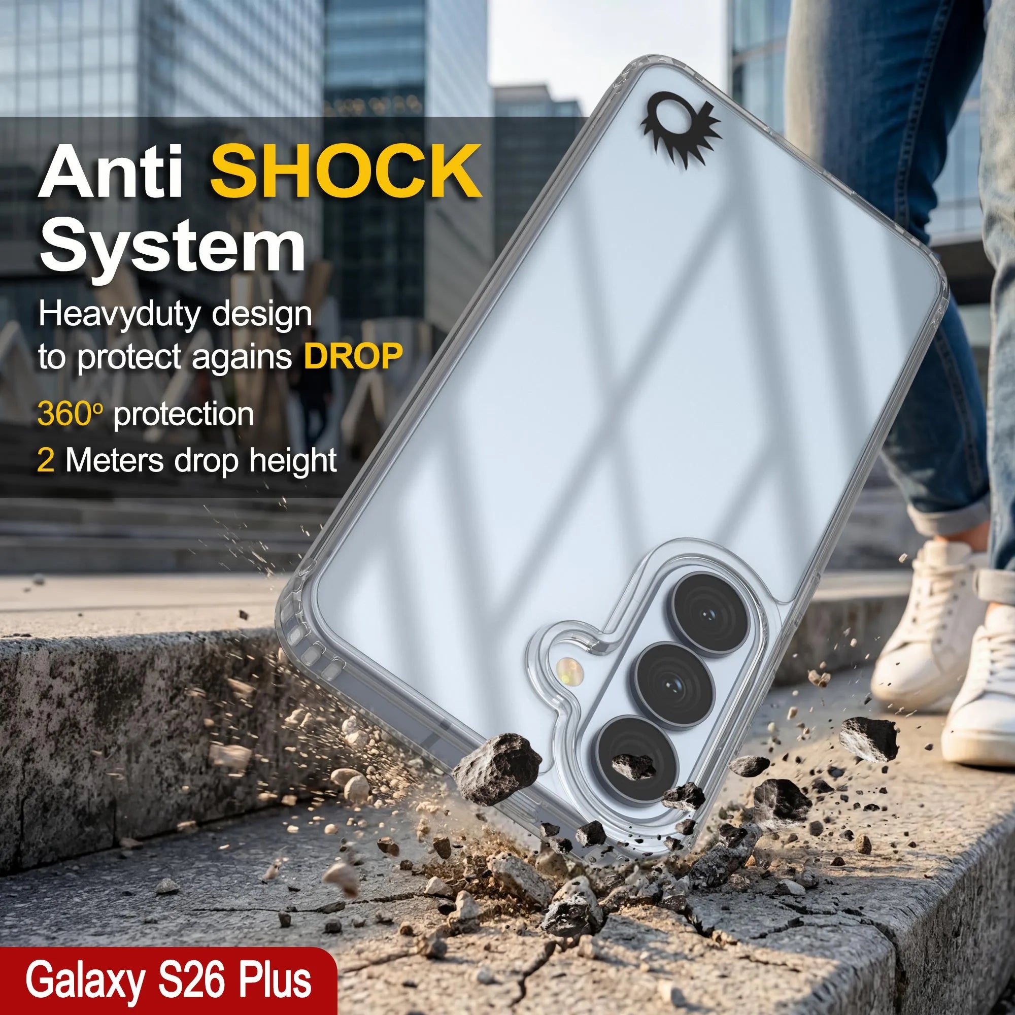 Galaxy S26 Plus Case [Clear Acrylic Series] [Non-Slip] For Galaxy S26 Plus [Clear]