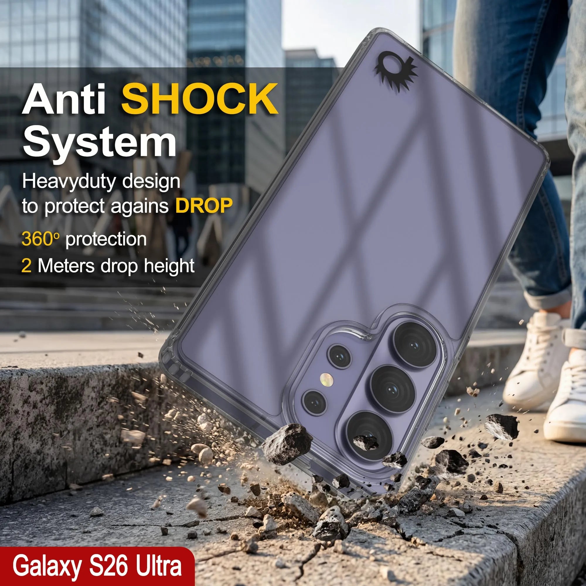 Galaxy S26 Ultra Case [Clear Acrylic Series] [Non-Slip] For Galaxy S26 Ultra [Clear]