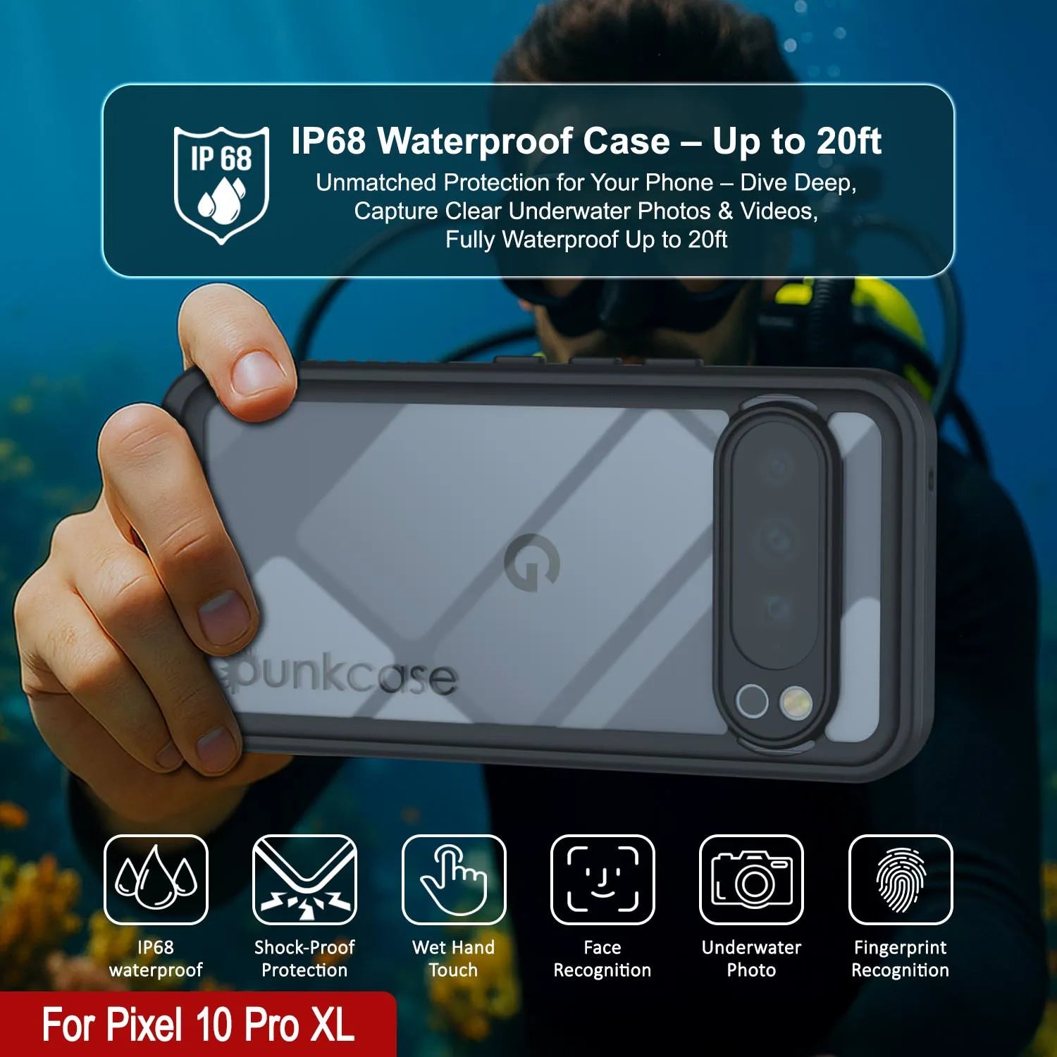 LONTECT For Google Pixel 10/10 Pro Case Glow In The Dark - View #2