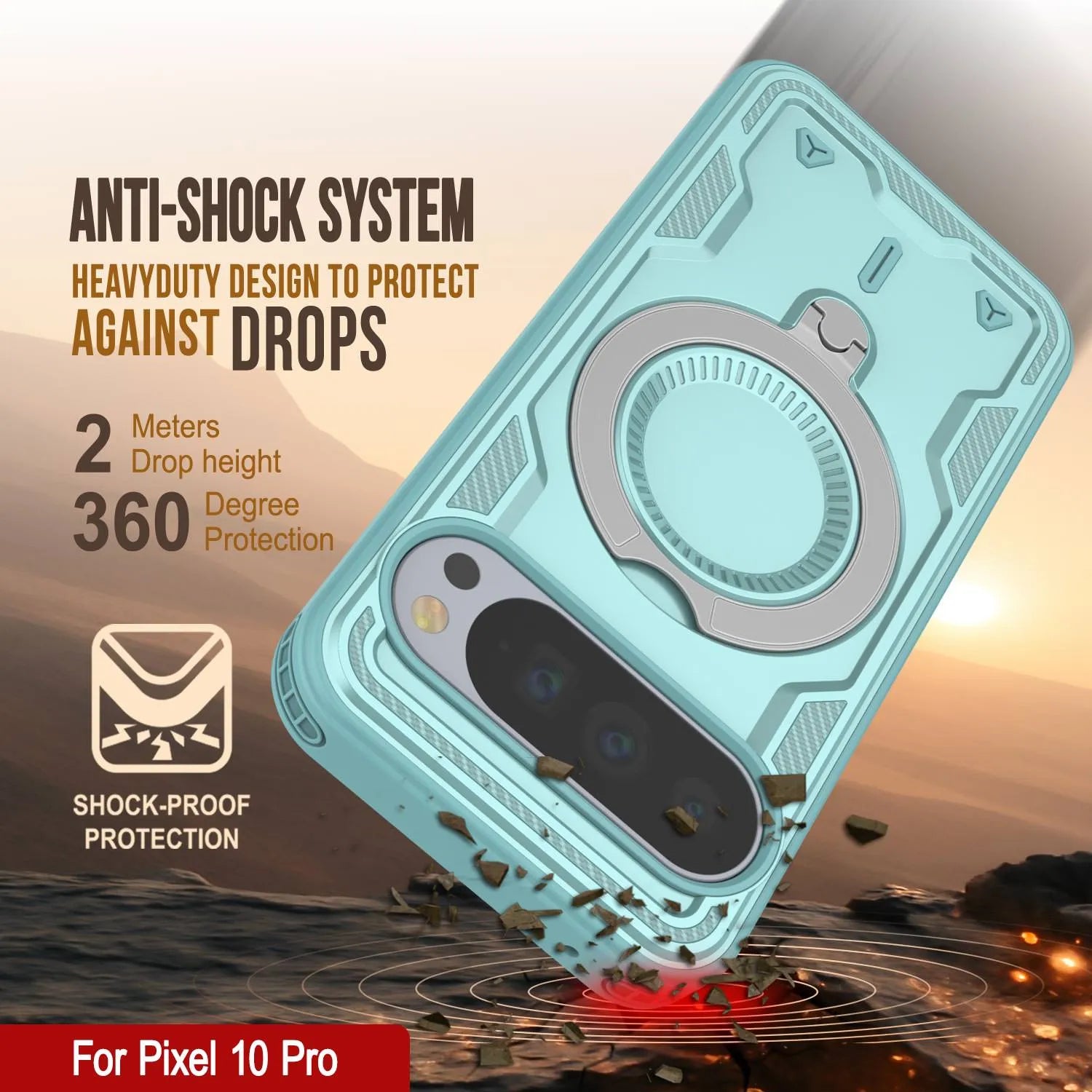 Google Pixel 10 Pro Case Magnetix 2.0 w/ Kickstand [Teal]