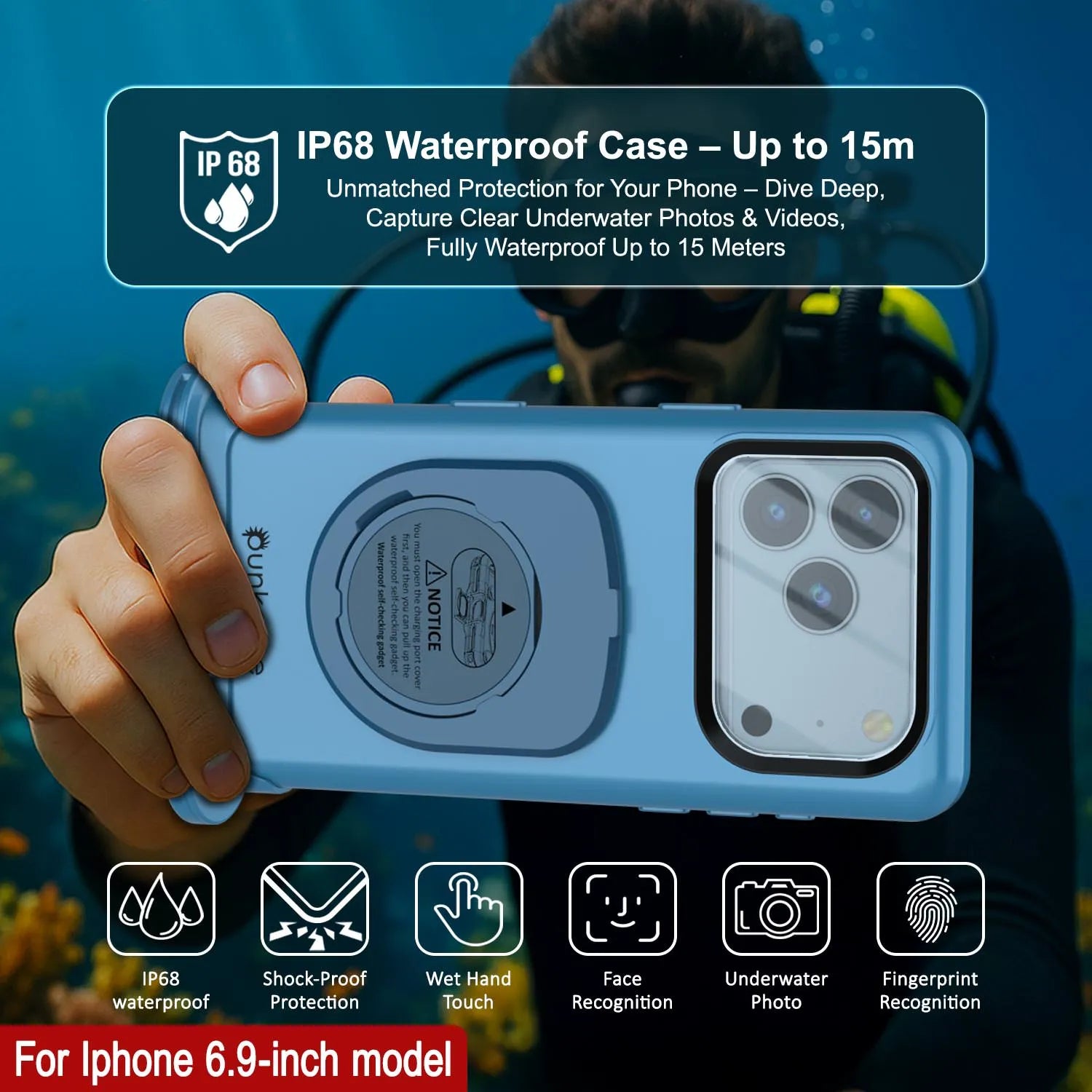 Punkcase Universal 2.0 Waterproof Phone Case for 6.7–6.9 Punkcase Universal 2.0 Waterproof Phone Case for 6.7–6.9