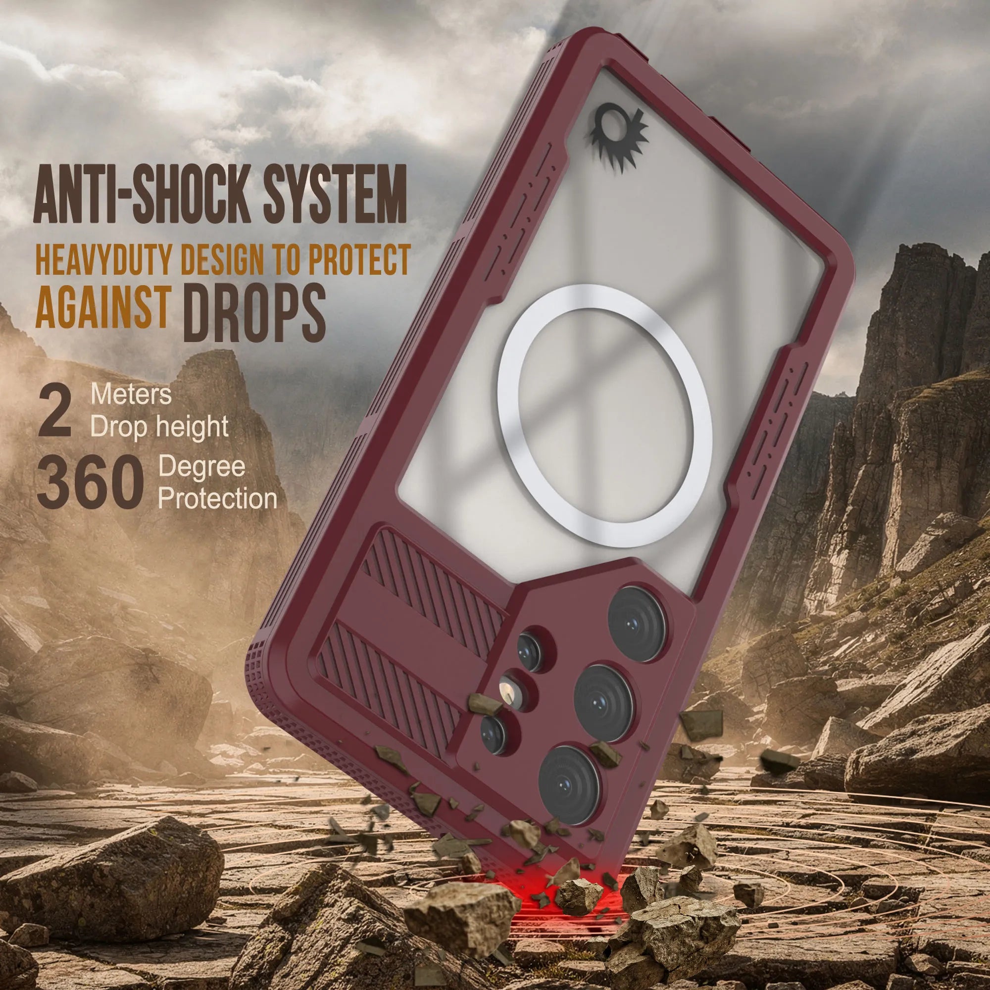 Galaxy S26 Ultra Waterproof Case [Alpine 2.0 Series] [Slim Fit] [IP68 Certified] [Shockproof] [Rose]