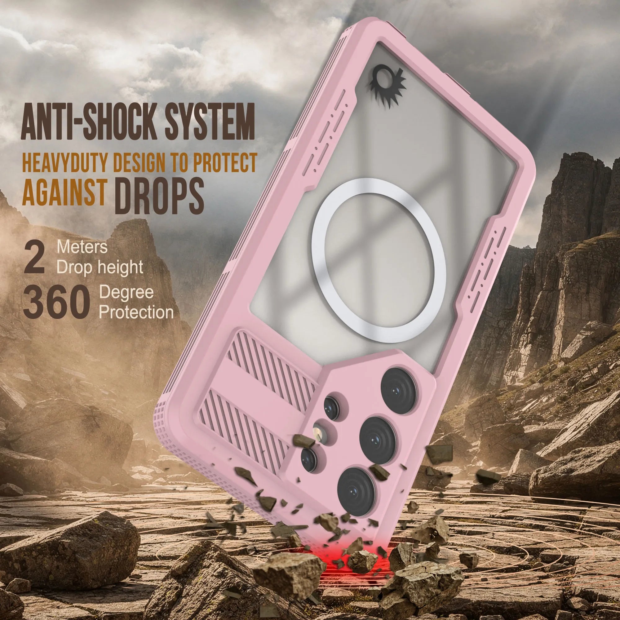 Galaxy S26 Ultra Waterproof Case [Alpine 2.0 Series] [Slim Fit] [IP68 Certified] [Shockproof] [Pink]