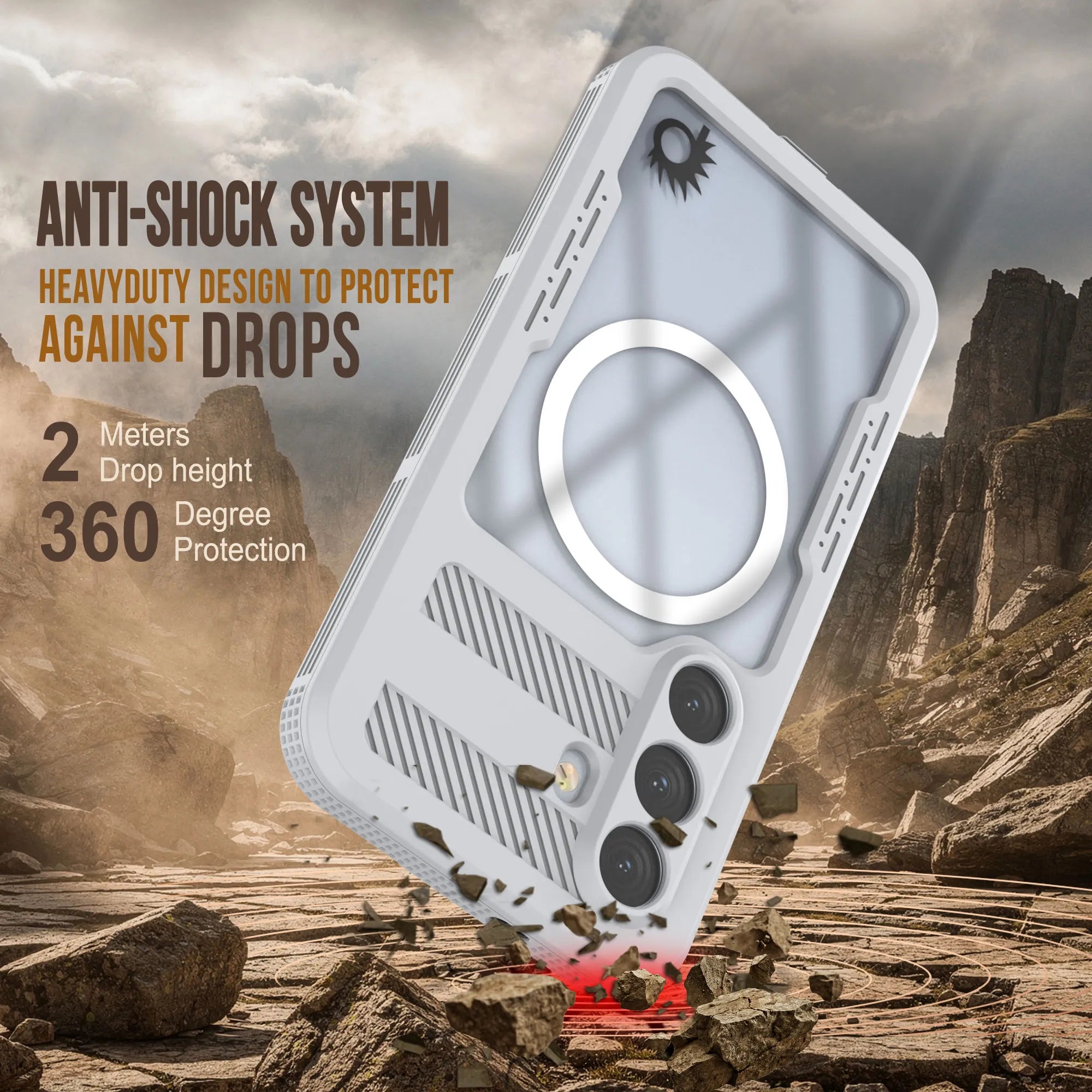 Galaxy S26 Waterproof Case [Alpine 2.0 Series] [Slim Fit] [IP68 Certified] [Shockproof] [White]