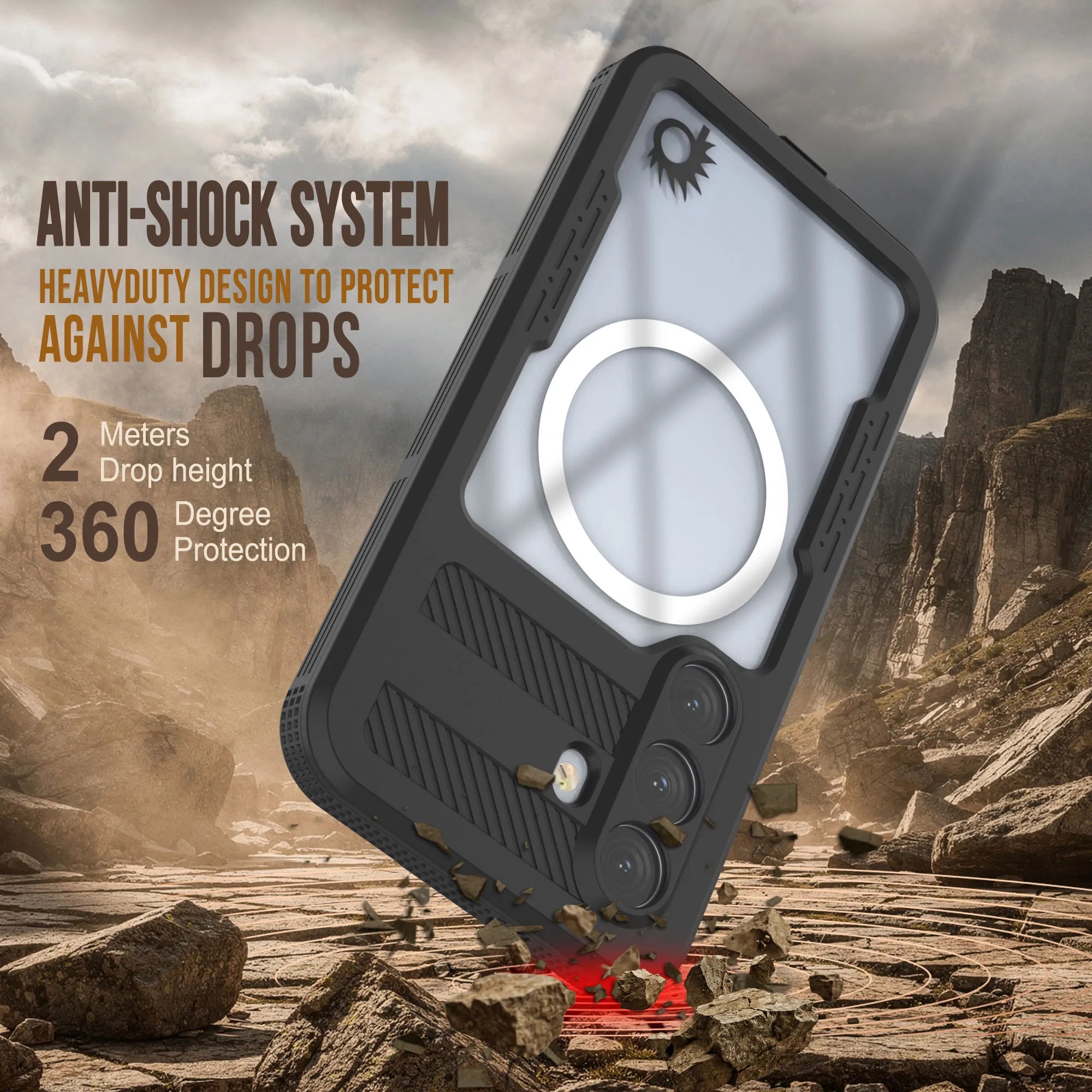 Galaxy S26 Waterproof Case [Alpine 2.0 Series] [Slim Fit] [IP68 Certified] [Shockproof] [Black]
