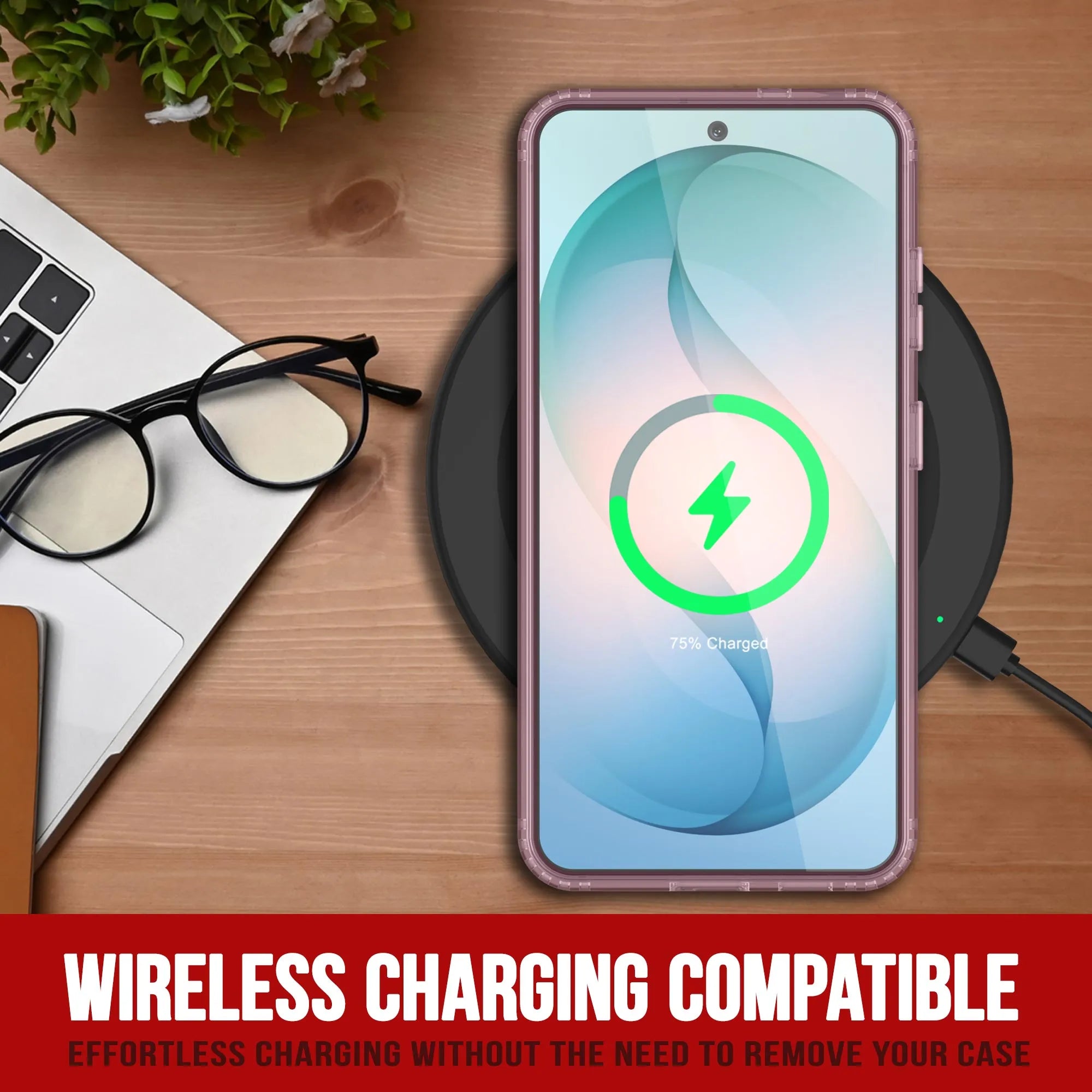 Galaxy S26 Plus Case [Clear Acrylic Series] [Non-Slip] For Galaxy S26 Plus [Red]