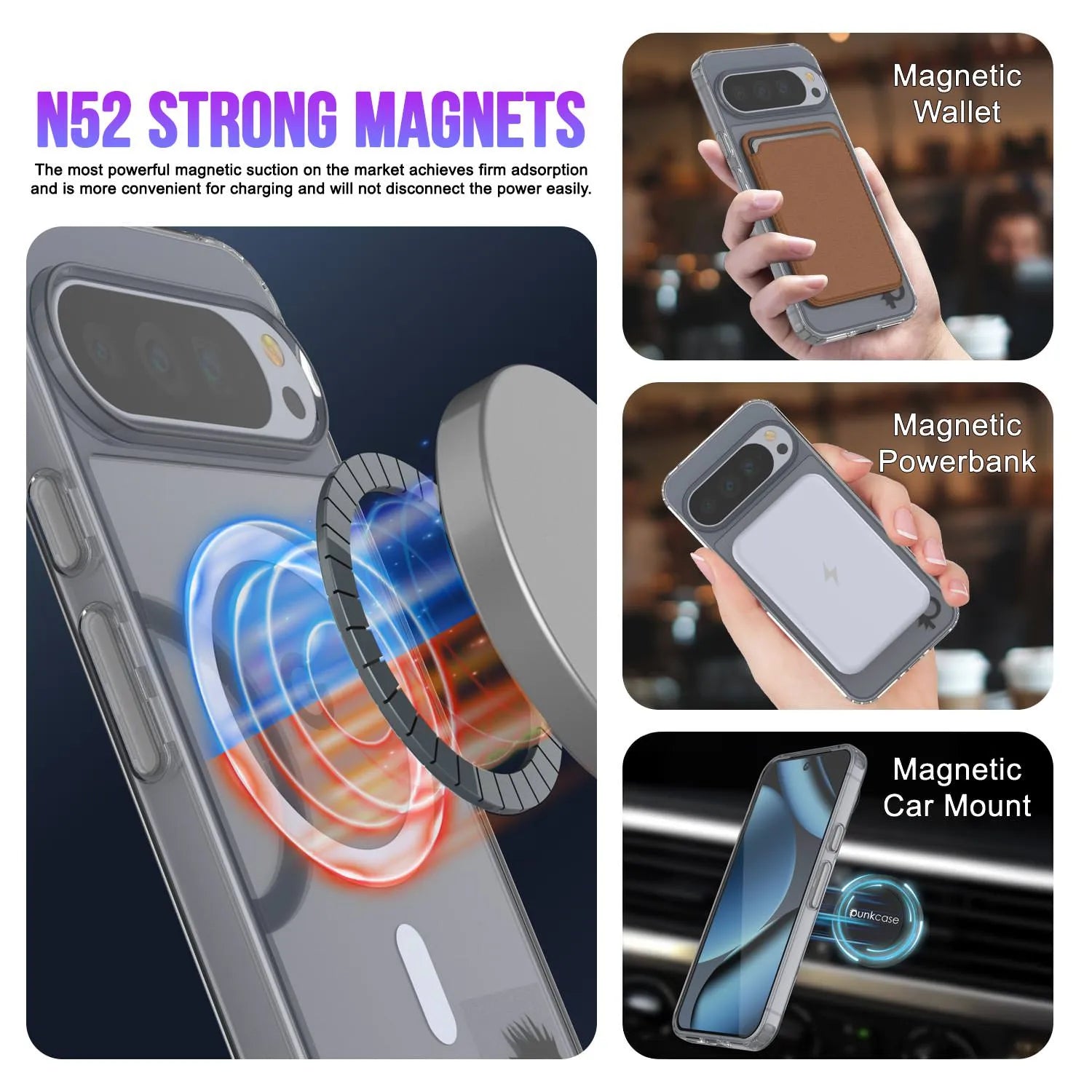 Pixel 10 Pro Magnetic Wireless Charging Case [ClearMag Series]