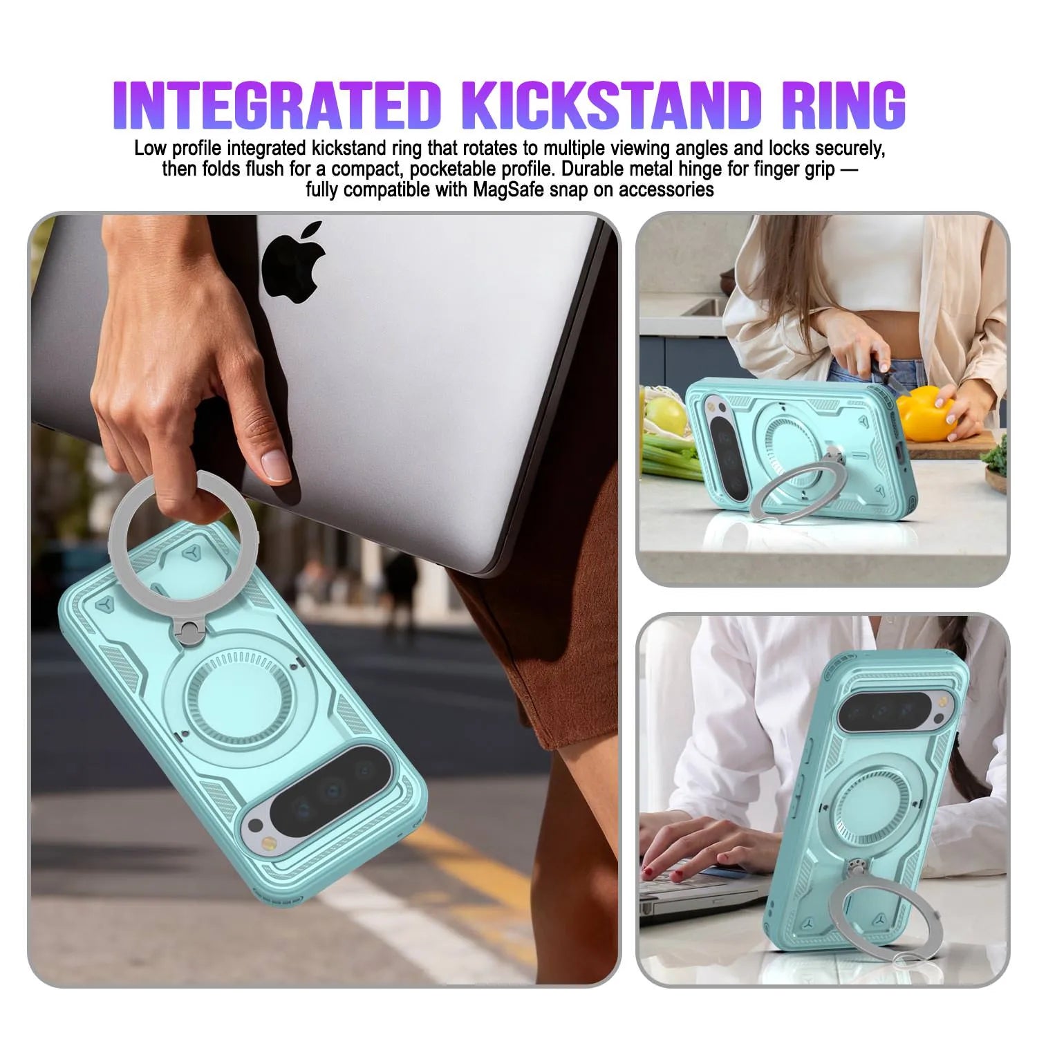 Google Pixel 10 Pro Case Magnetix 2.0 w/ Kickstand [Teal]