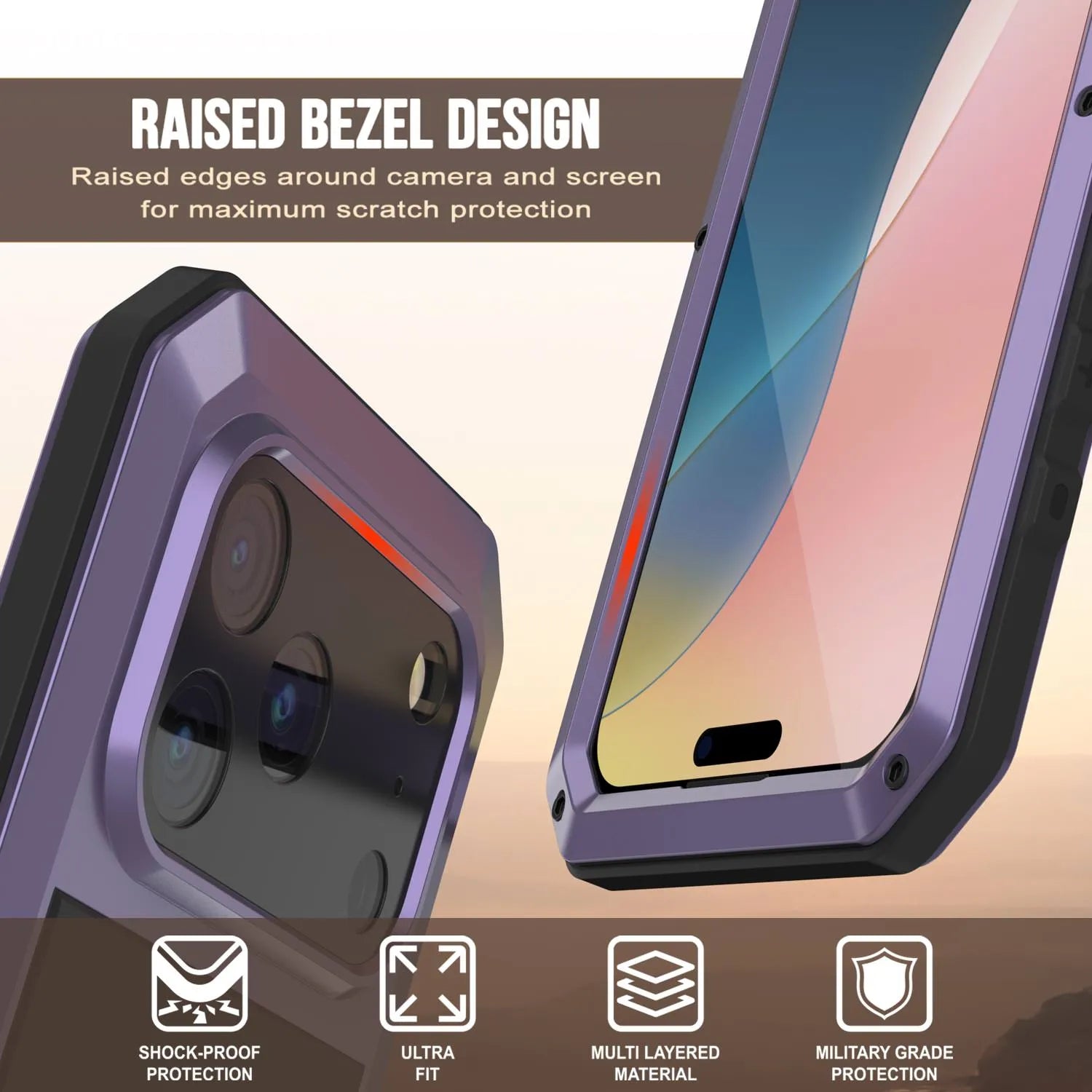 iPhone 17 Pro Max Metal Case, Heavy Duty Military Grade Armor Cover [shock proof] Full Body Hard [Dark Green]