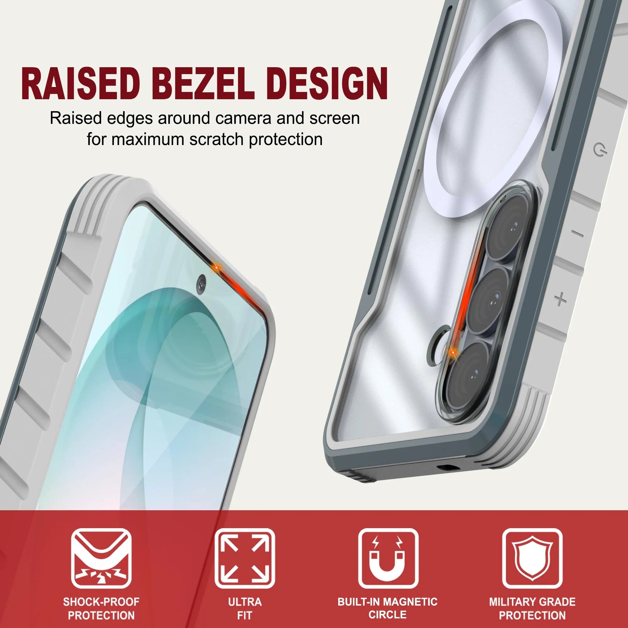 Punkcase S26 Armor Stealth Case Protective Military Grade Multilayer Cover [Grey]